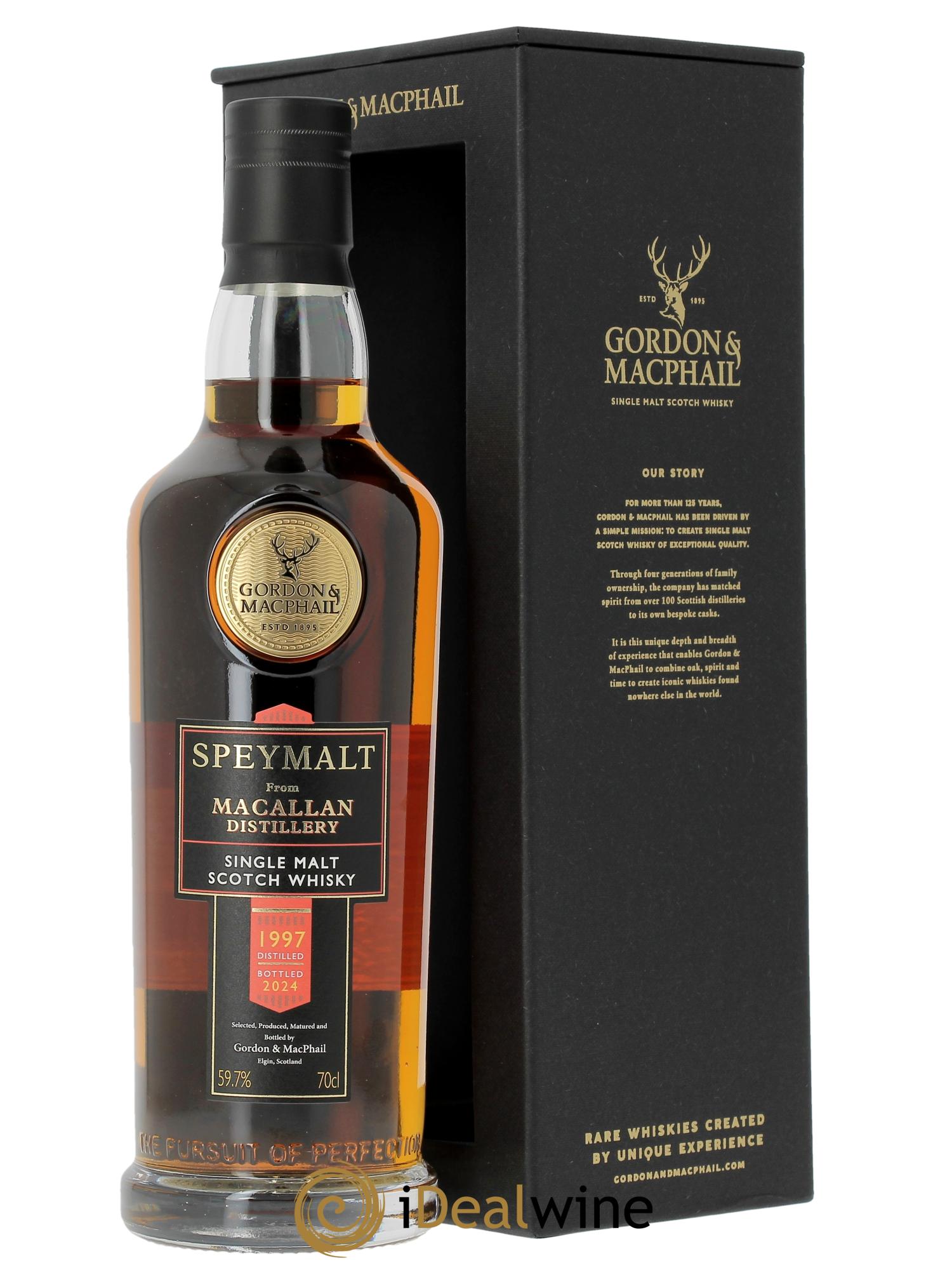 Whisky Gordon & Macphail Speymalt from Macallan 27 ans 2nd Fill Sherry Hogshead Foundations 1997 - Lot of 1 bottle - 0