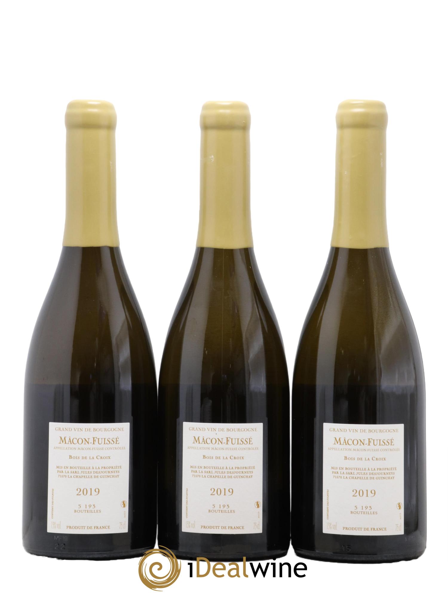 Mâcon-Fuissé Bois de la Croix Jules Desjourneys 2019 - Lot de 3 bouteilles - 1