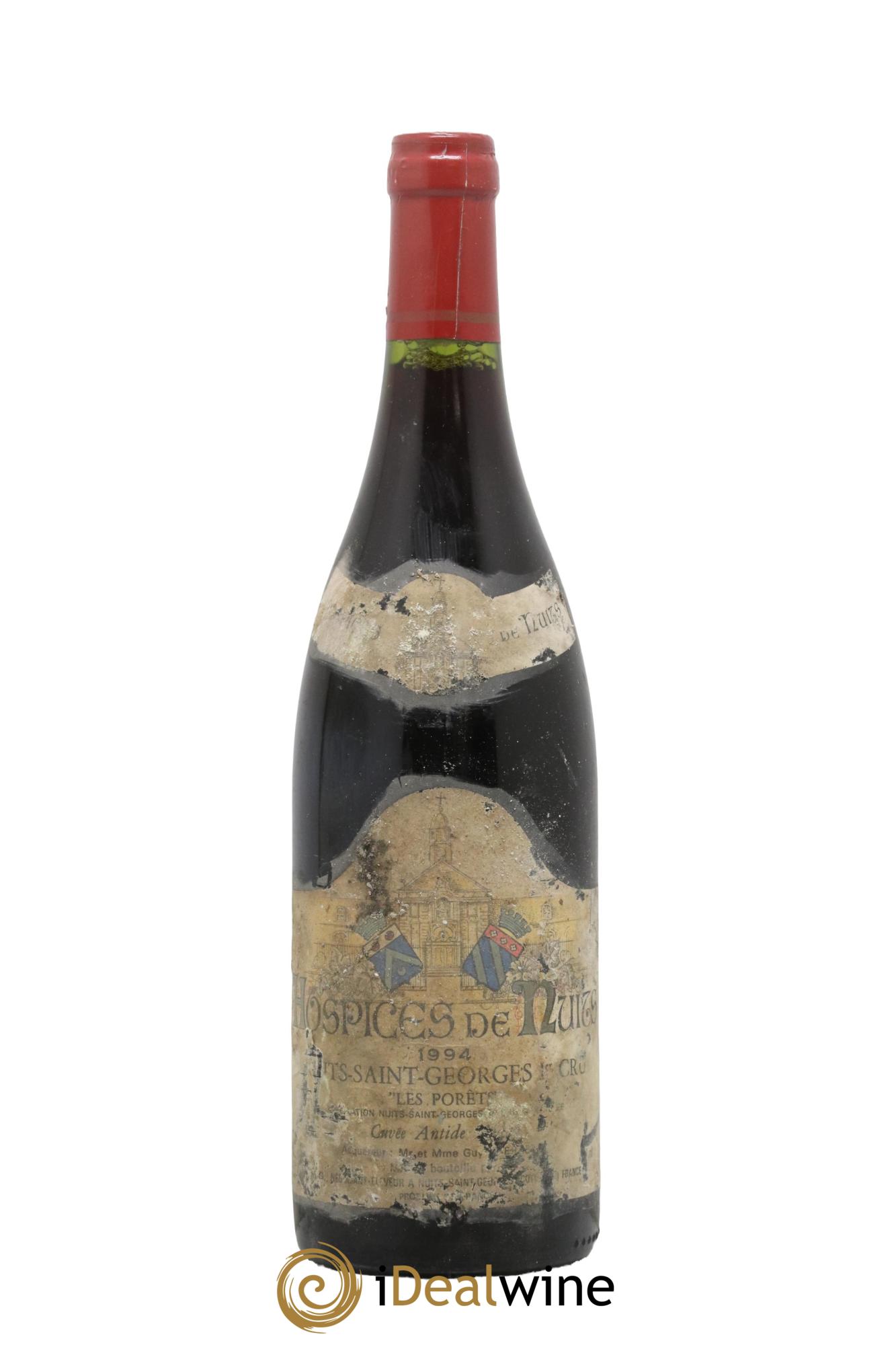 Nuits-Saint-Georges 1er Cru Les Porêts Cuvée Antide Midan Hospices de Nuits 1994 - Posten von 1 Flasche - 0