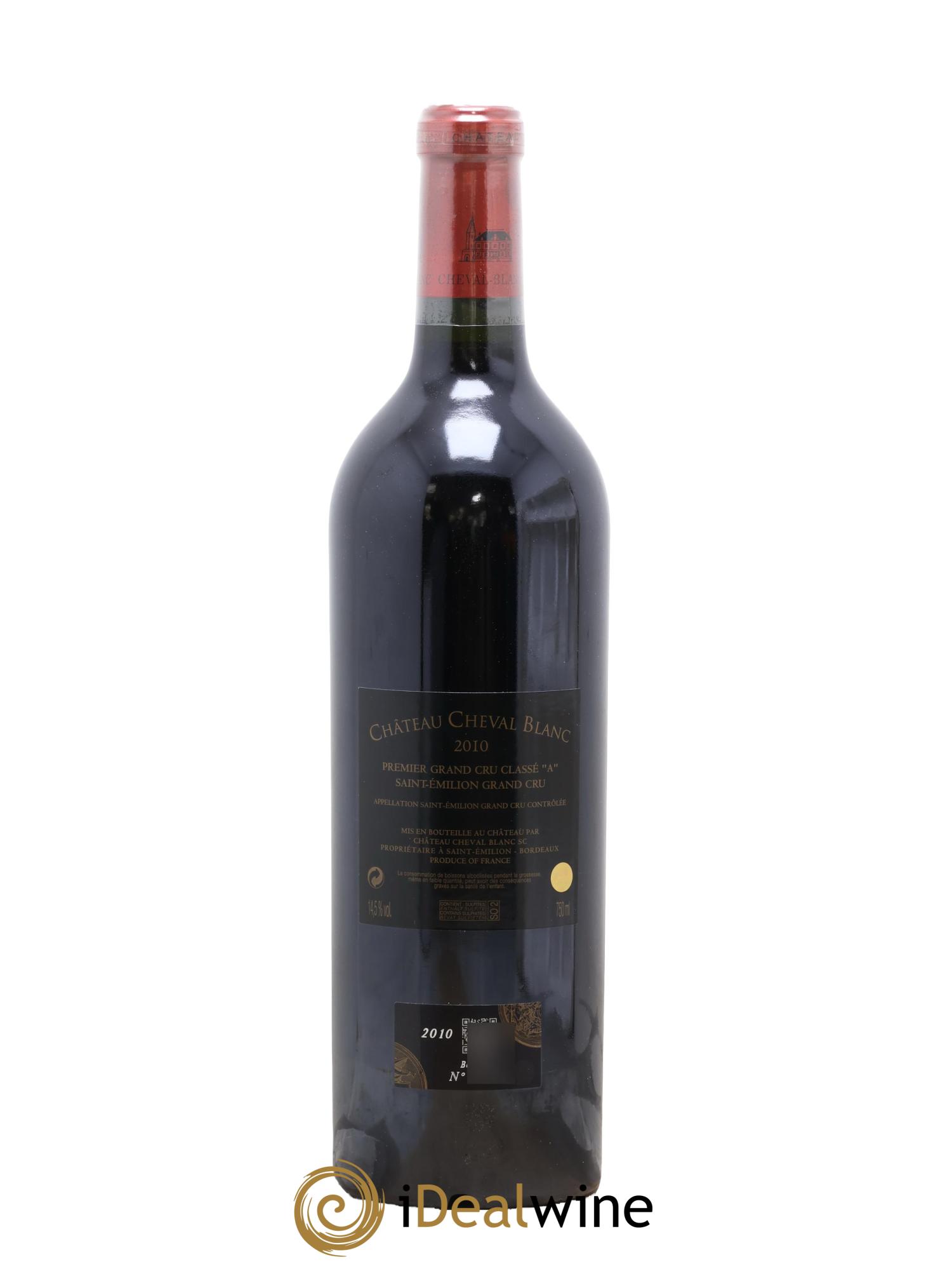 Château Cheval Blanc 1er Grand Cru Classé A 2010 - Lotto di 1 bottiglia - 1