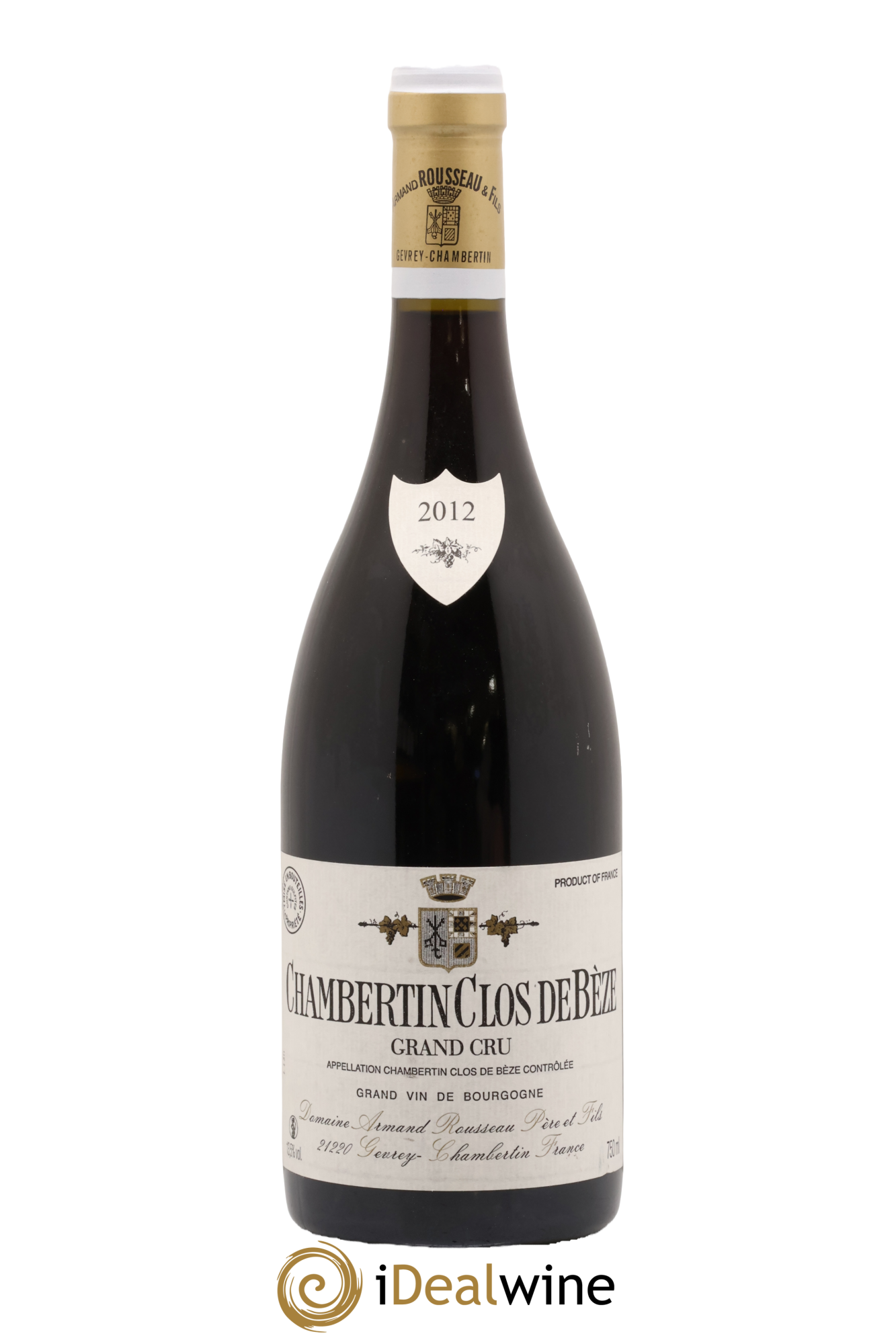 Chambertin Clos de Bèze Grand Cru Armand Rousseau (Domaine) 2012 - Lot de 1 bouteille - 0
