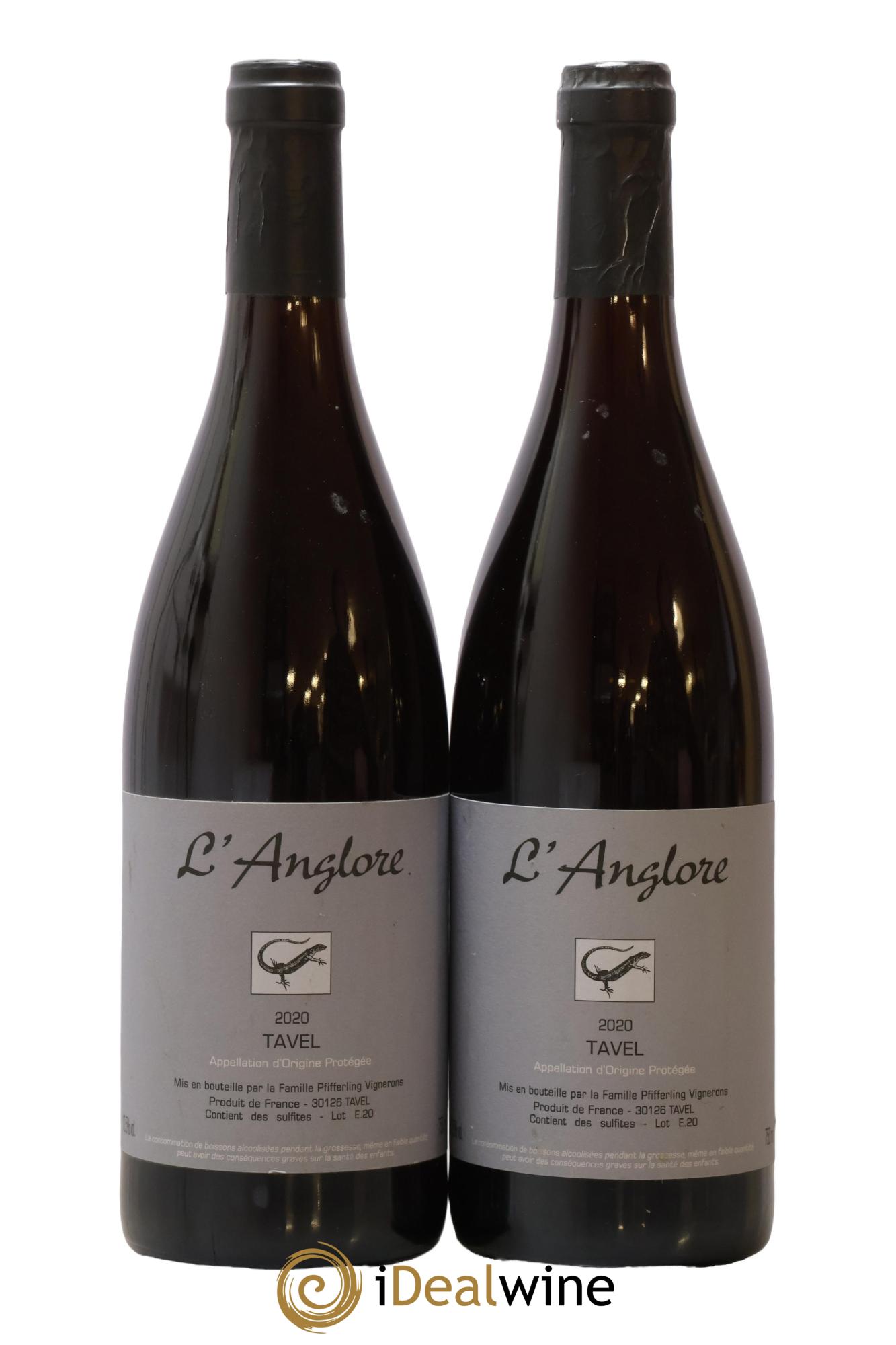 Tavel L'Anglore 2020 - Posten von 2 Flaschen - 0