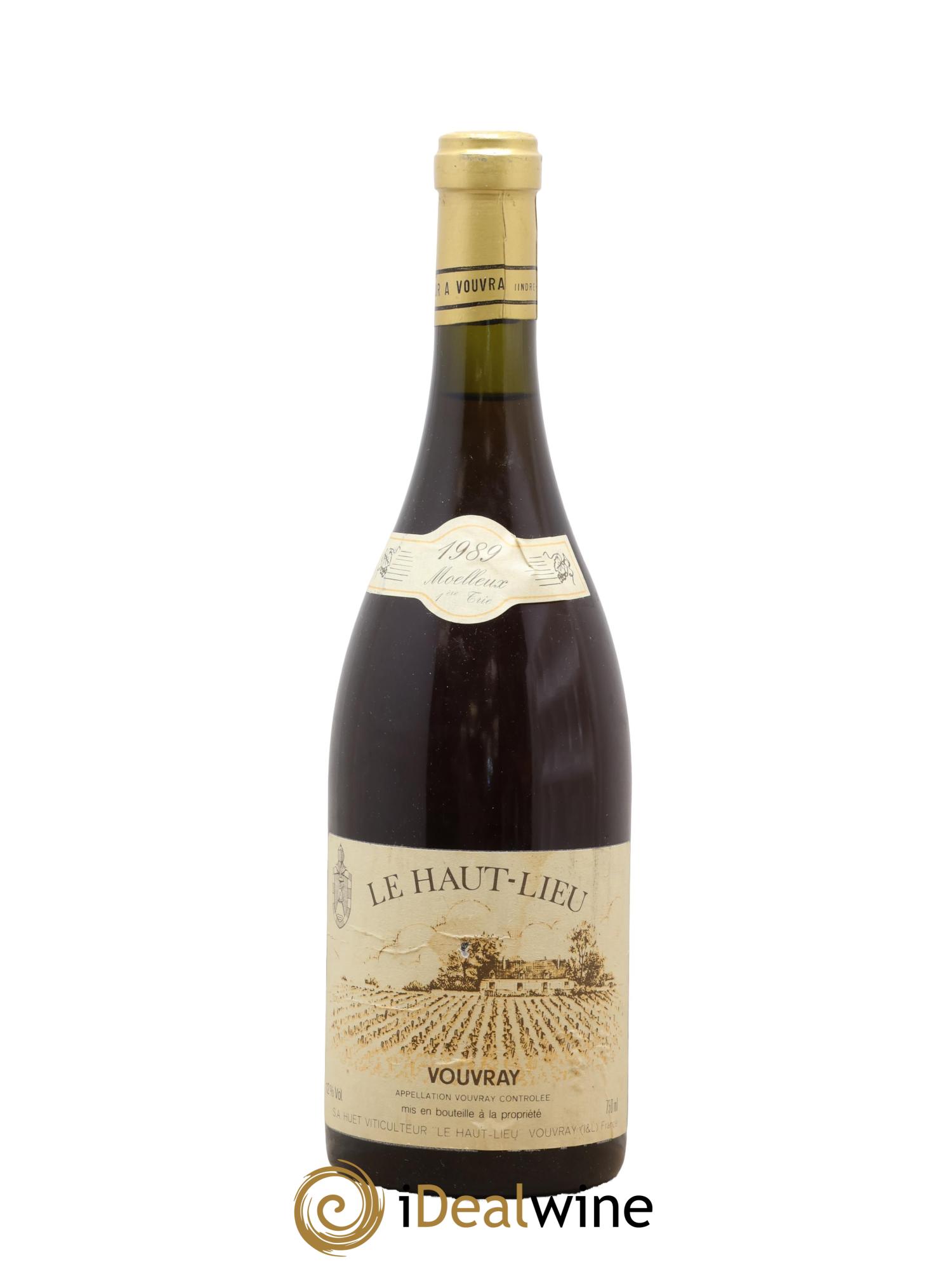 Vouvray Le Haut-Lieu Moelleux 1ère Trie Domaine Huet 1989 - Lot de 1 bouteille - 0