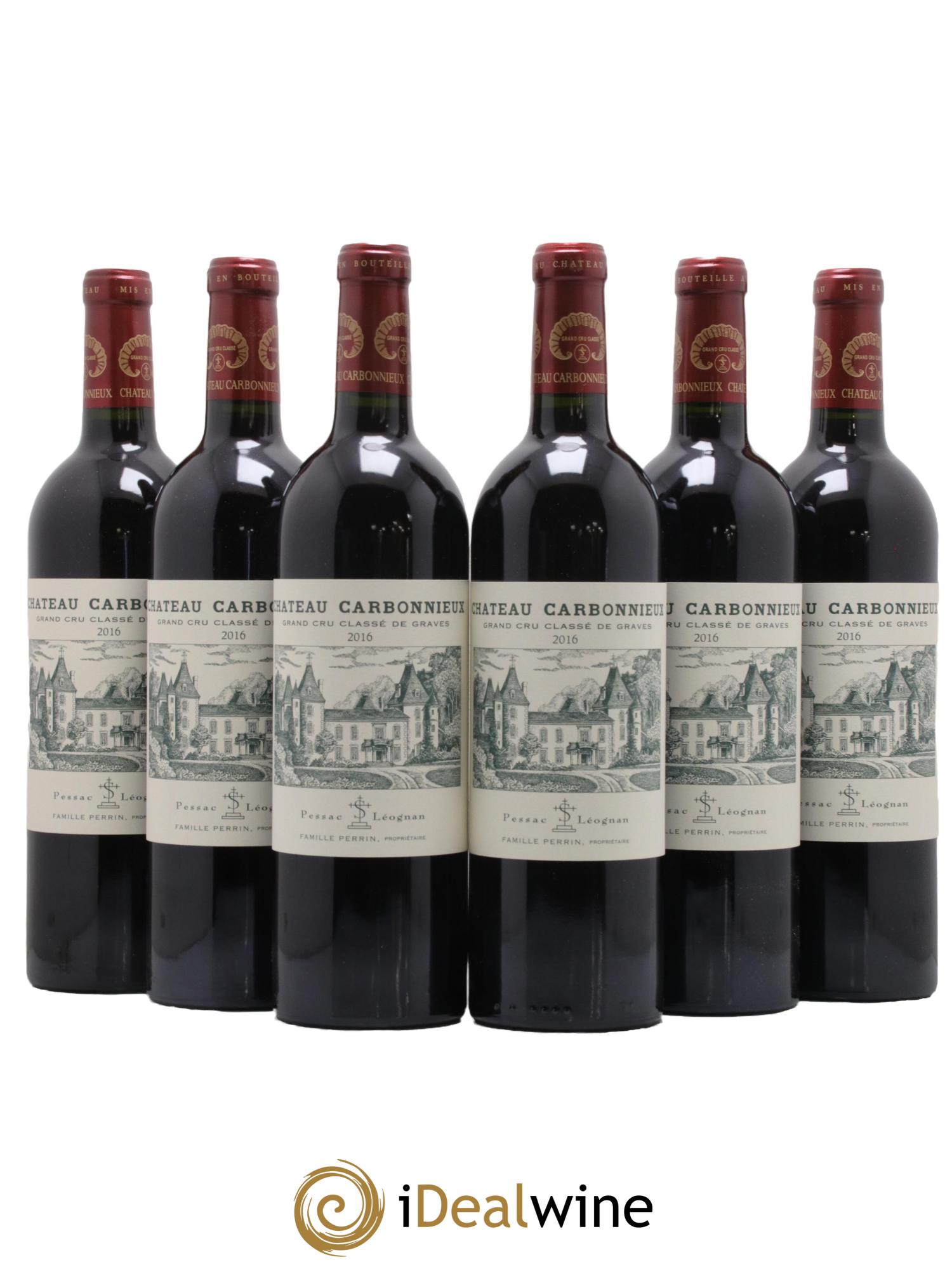 Château Carbonnieux Cru Classé de Graves 2016 - Lot de 6 bouteilles - 0