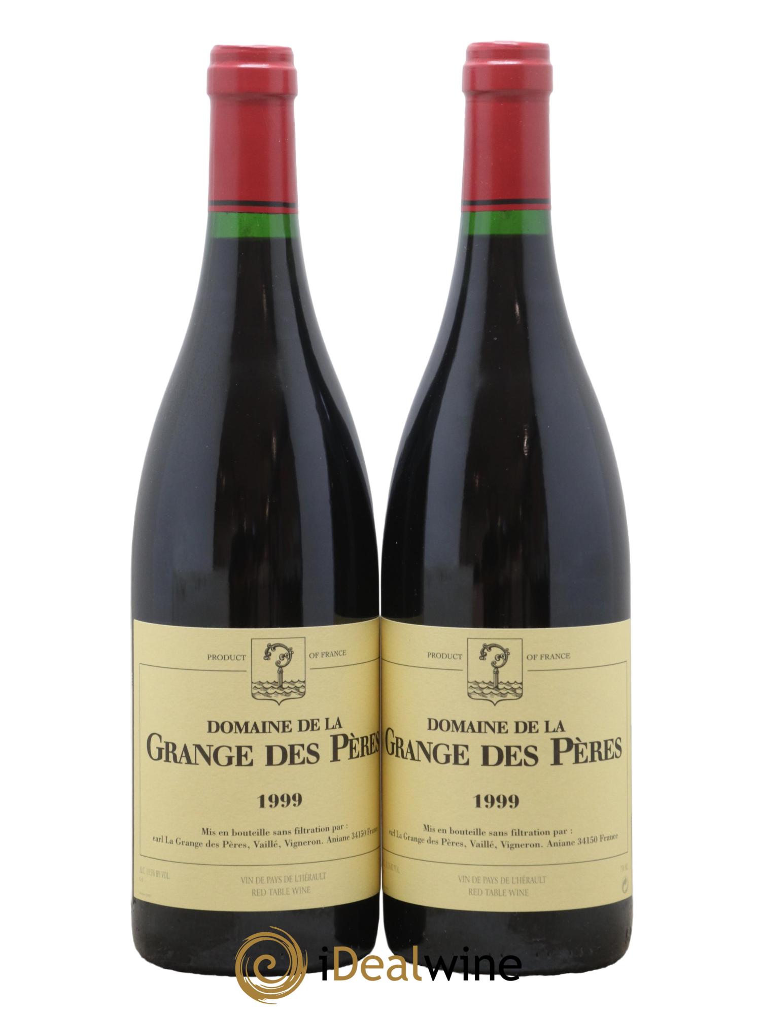 Pays d'Hérault Grange des Pères Laurent Vaillé 1999 - Lot de 2 bouteilles - 0