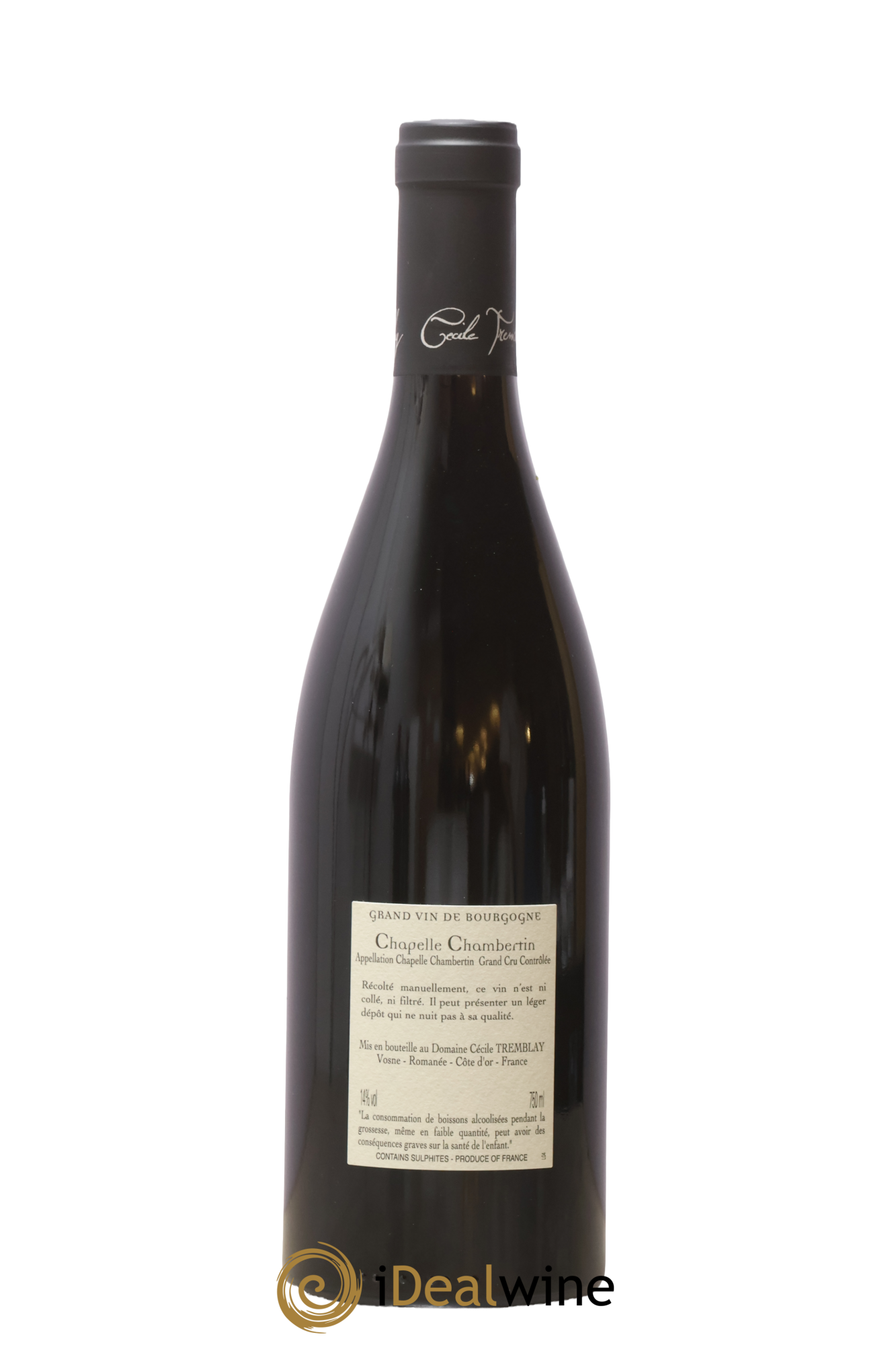 Chapelle-Chambertin Grand Cru Cécile Tremblay 2018 - Lot de 1 bouteille - 1