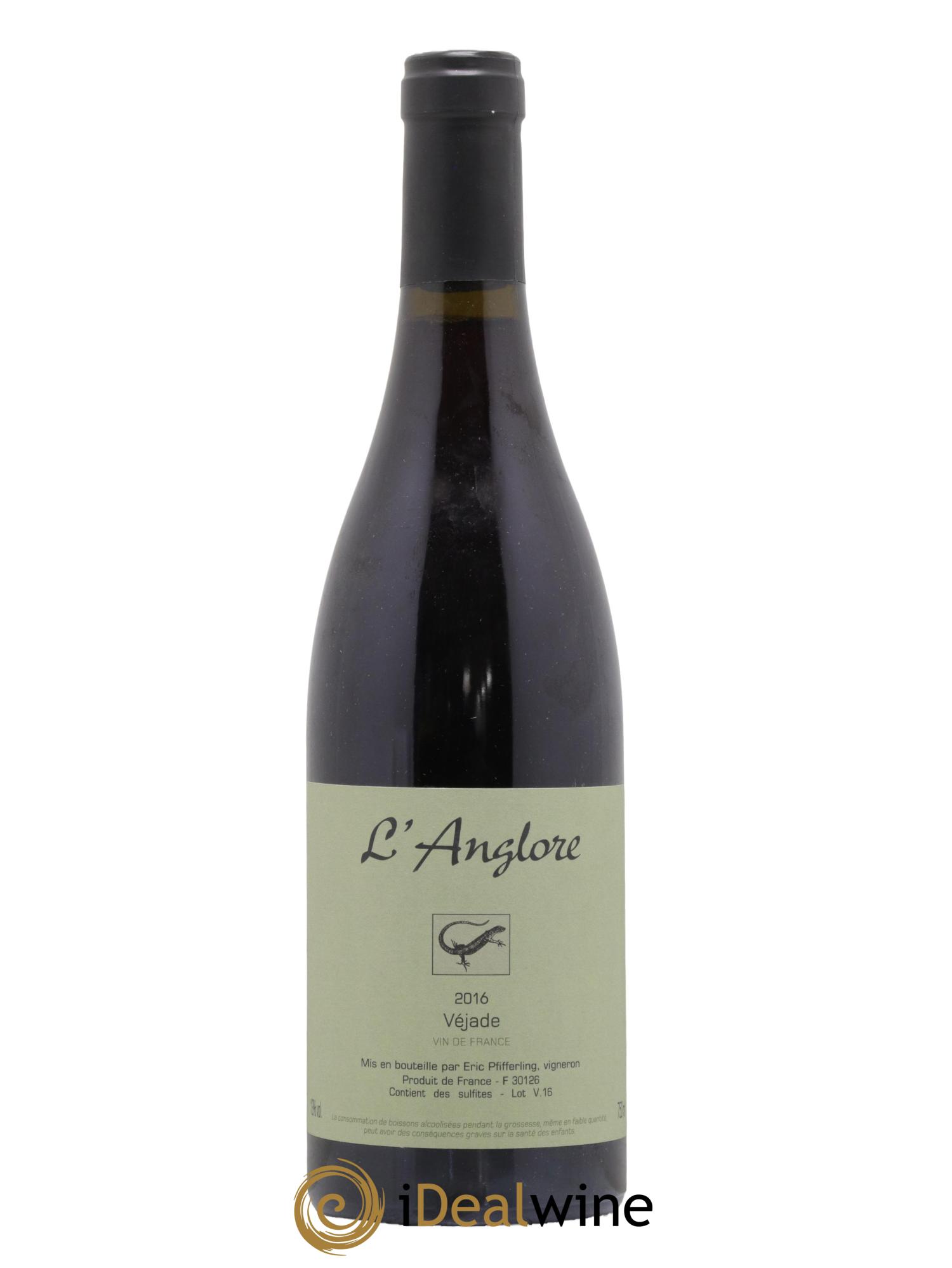Vin de France Véjade L'Anglore 2016 - Posten von 1 Flasche - 0