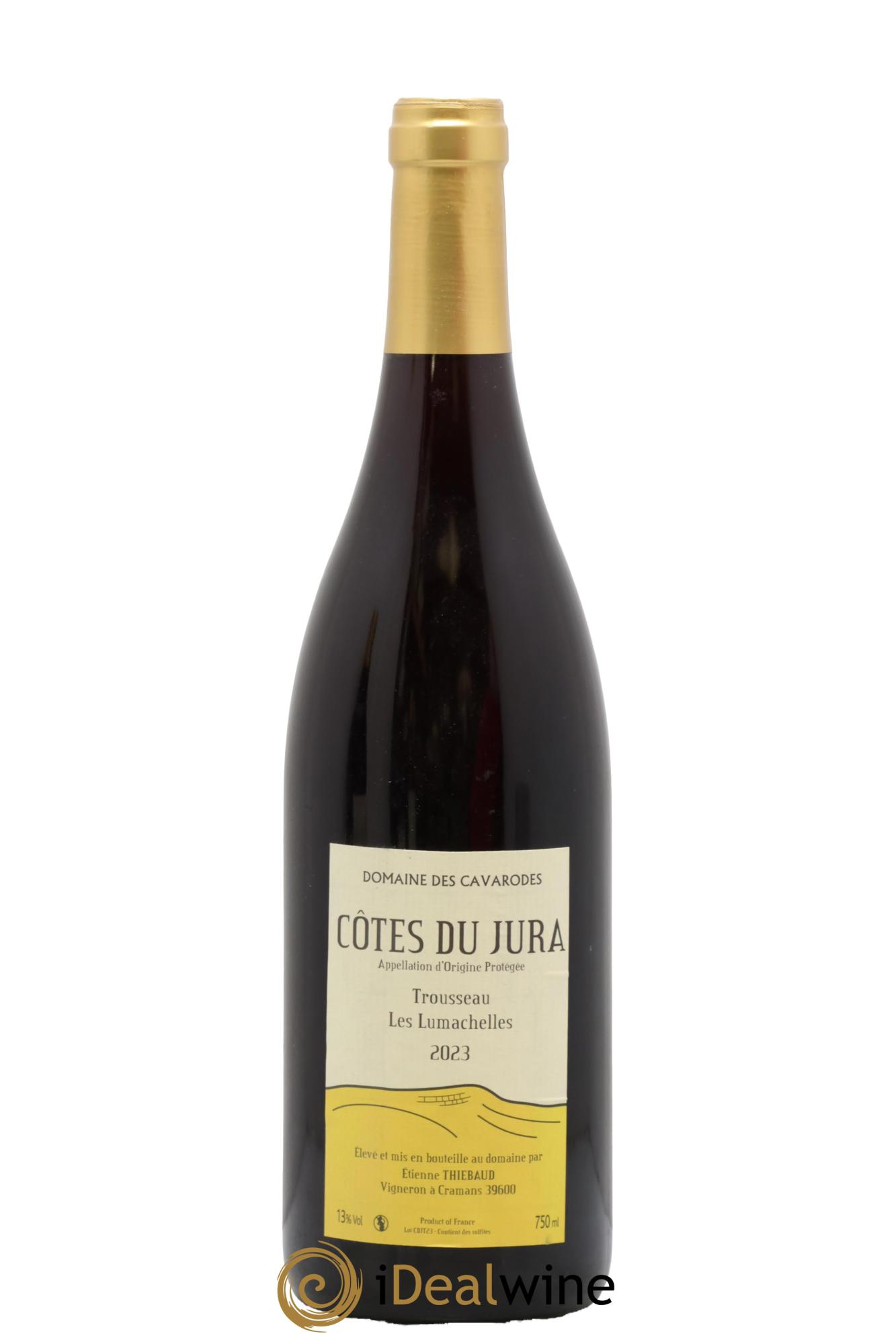 Côtes du Jura Trousseau Les Lumachelles Cavarodes (Domaine des) - Etienne Thiébaud 2023 - Lot of 1 bottle - 0