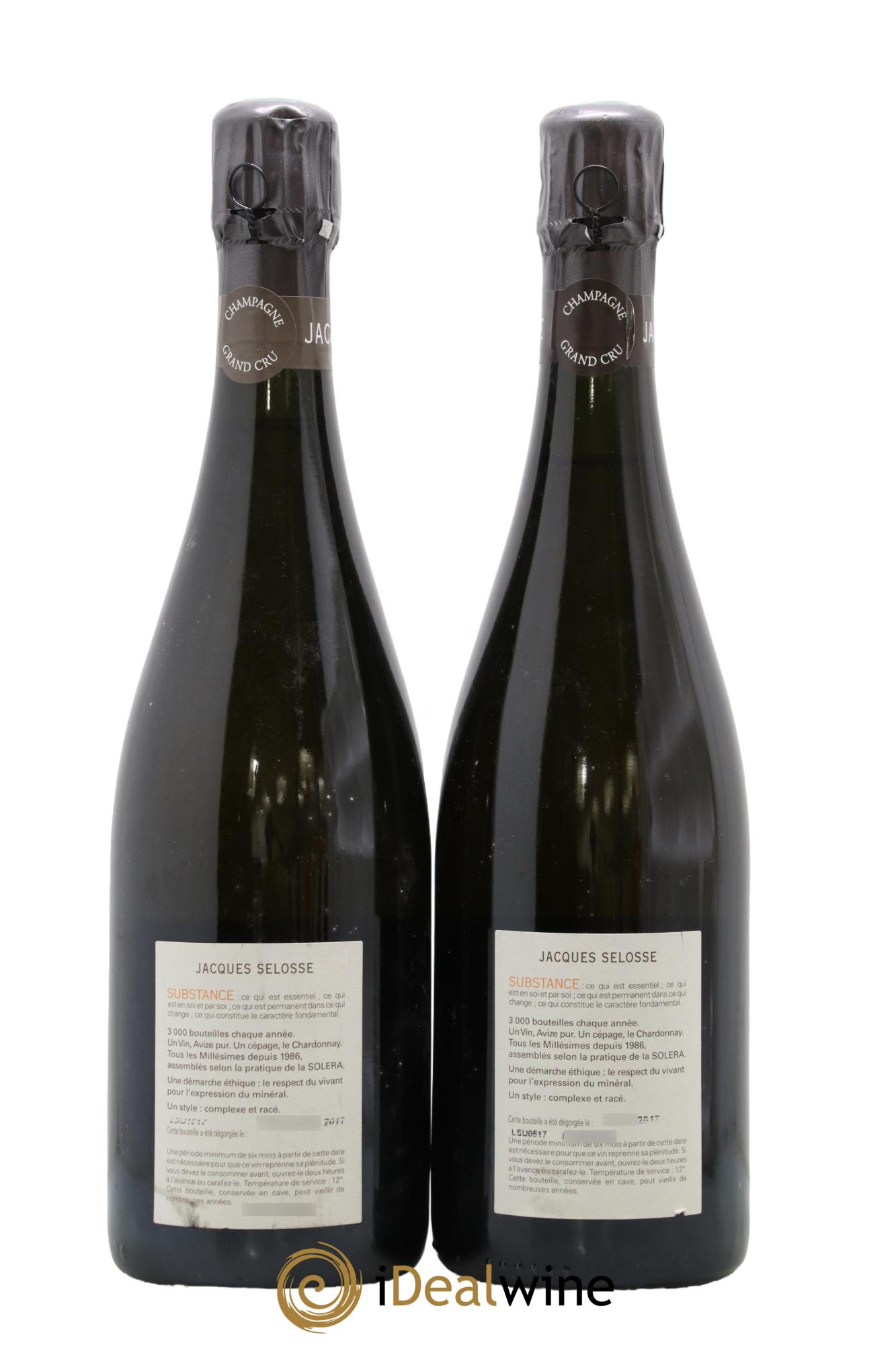 Substance Jacques Selosse - Posten von 2 Flaschen - 1