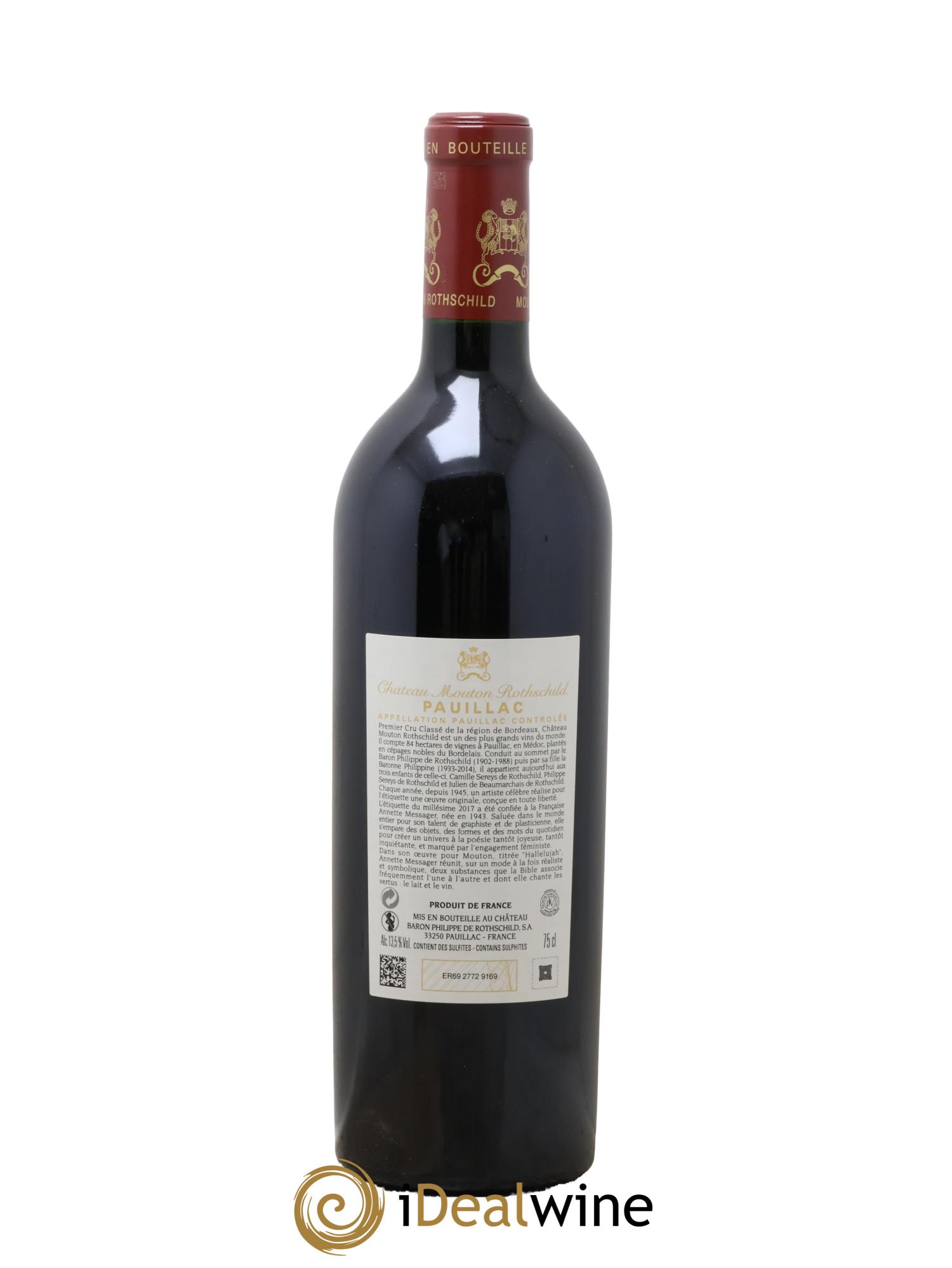 Château Mouton Rothschild 1er Grand Cru Classé 2017 - Lot de 1 bouteille - 2