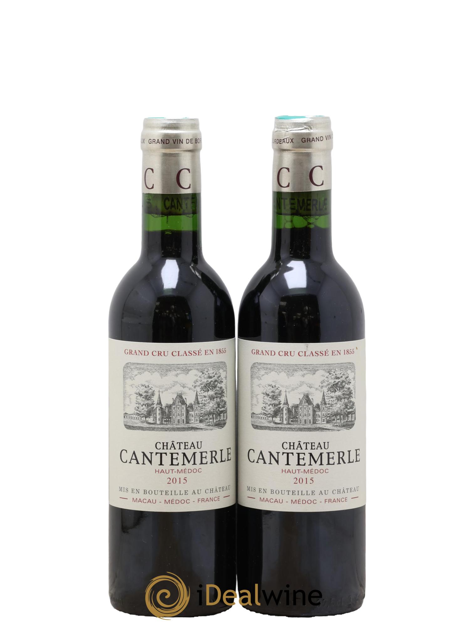Château Cantemerle 5ème Grand Cru Classé 2015 - Posten von 2 Demi-Flaschen - 0