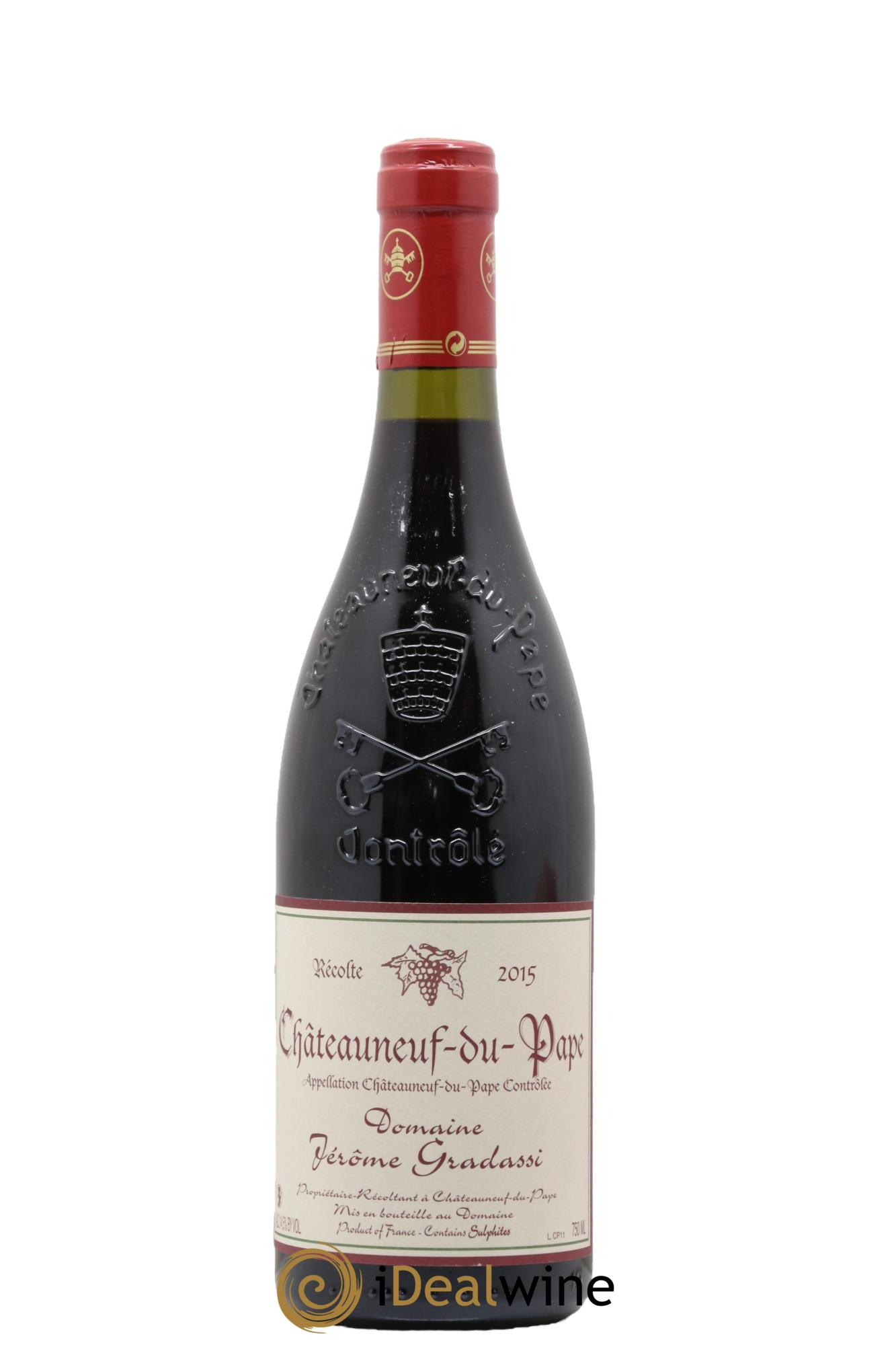 Châteauneuf-du-Pape Jérôme Gradassi 2015 - Lot of 1 bottle - 0