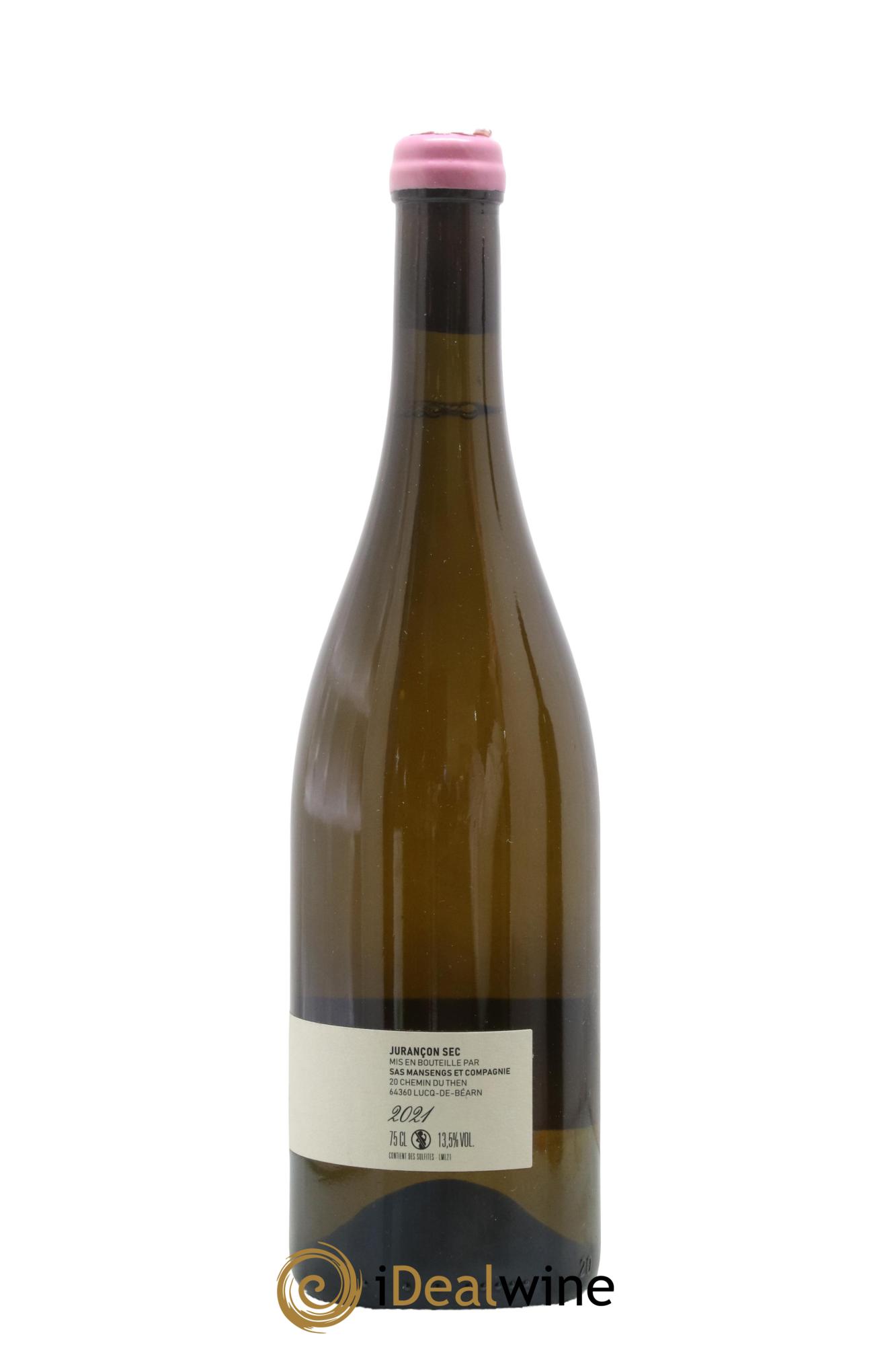 Jurançon Marcel Jean Baptiste Semmartin SAS Mansengs et Compagnie 2021 - Lot de 1 bouteille - 1