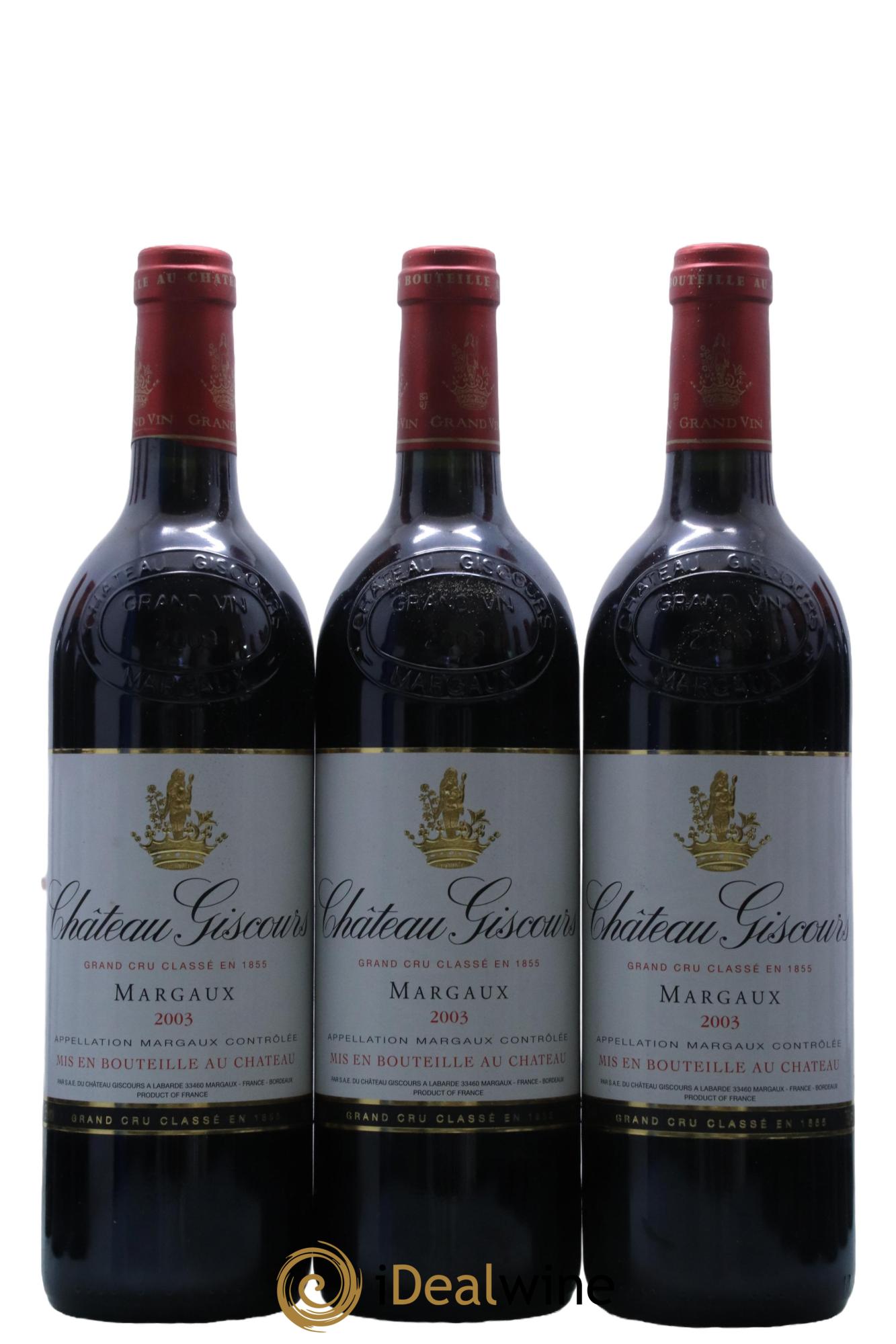 Château Giscours 3ème Grand Cru Classé 2003 - Lot de 12 bouteilles - 1