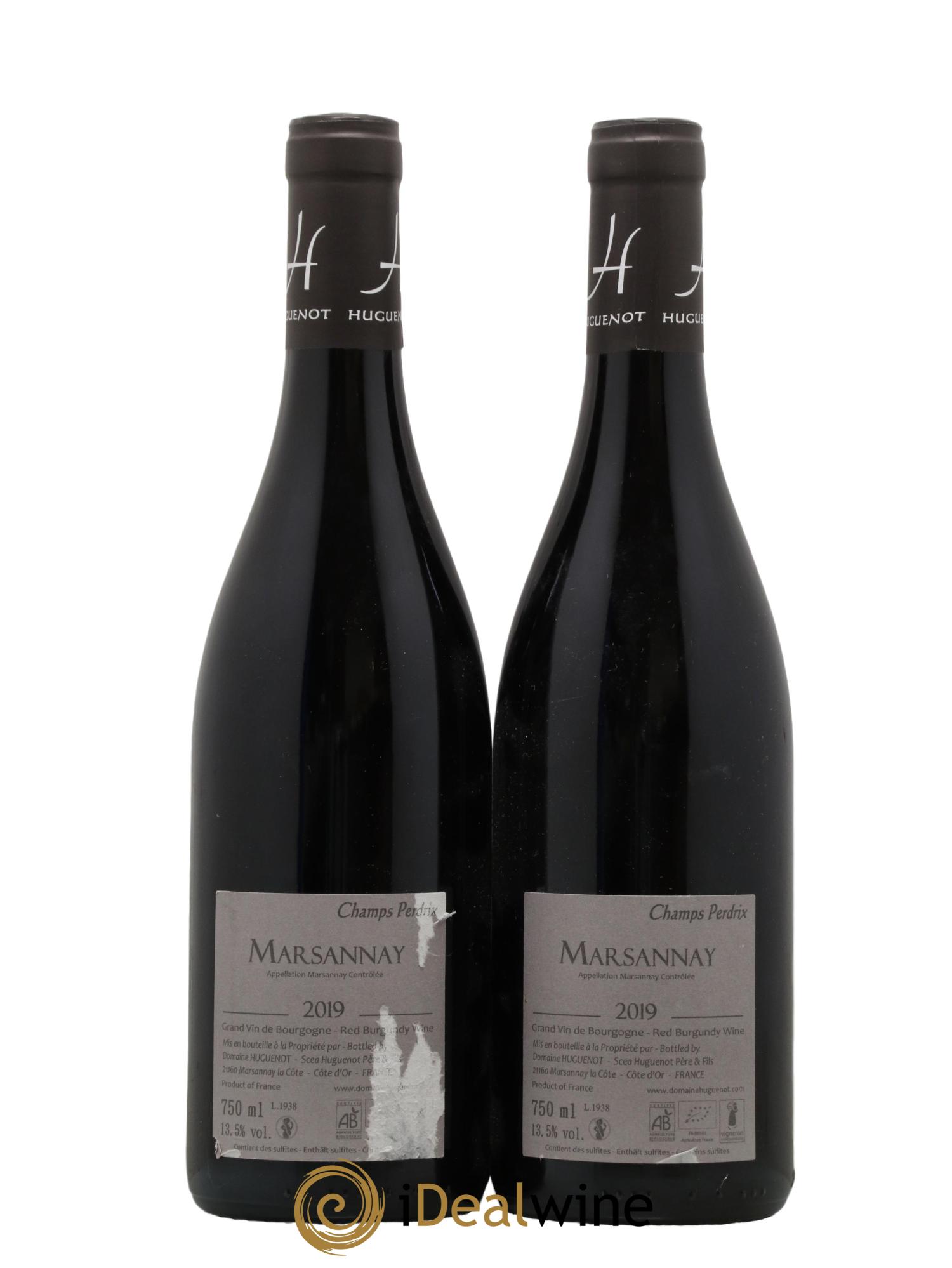 Marsannay Champs Perdrix Domaine Huguenot 2019 - Lot de 2 bouteilles - 1