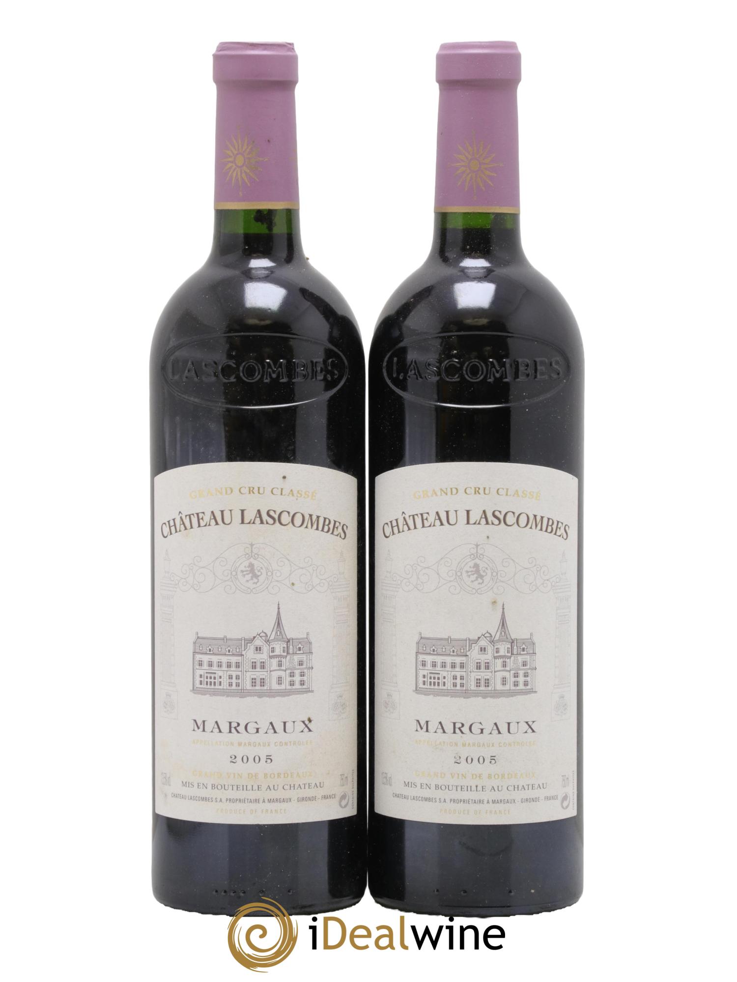Château Lascombes 2ème Grand Cru Classé 2005 - Lot de 2 bouteilles - 0