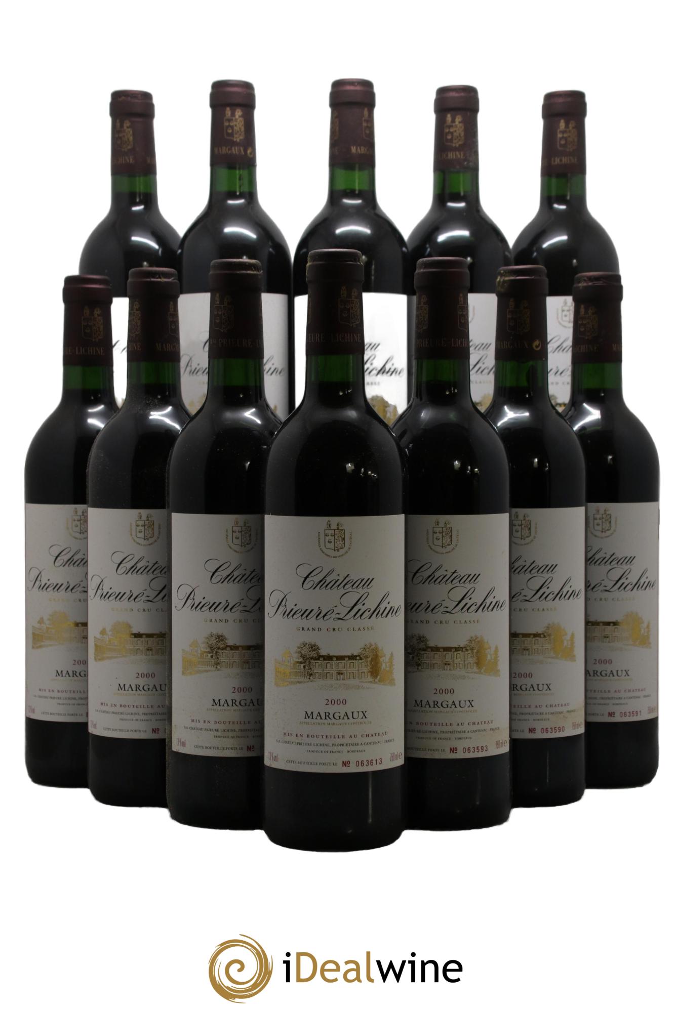 Château Prieuré Lichine 4ème Grand Cru Classé 2000 - Lotto di 12 bottiglie - 0