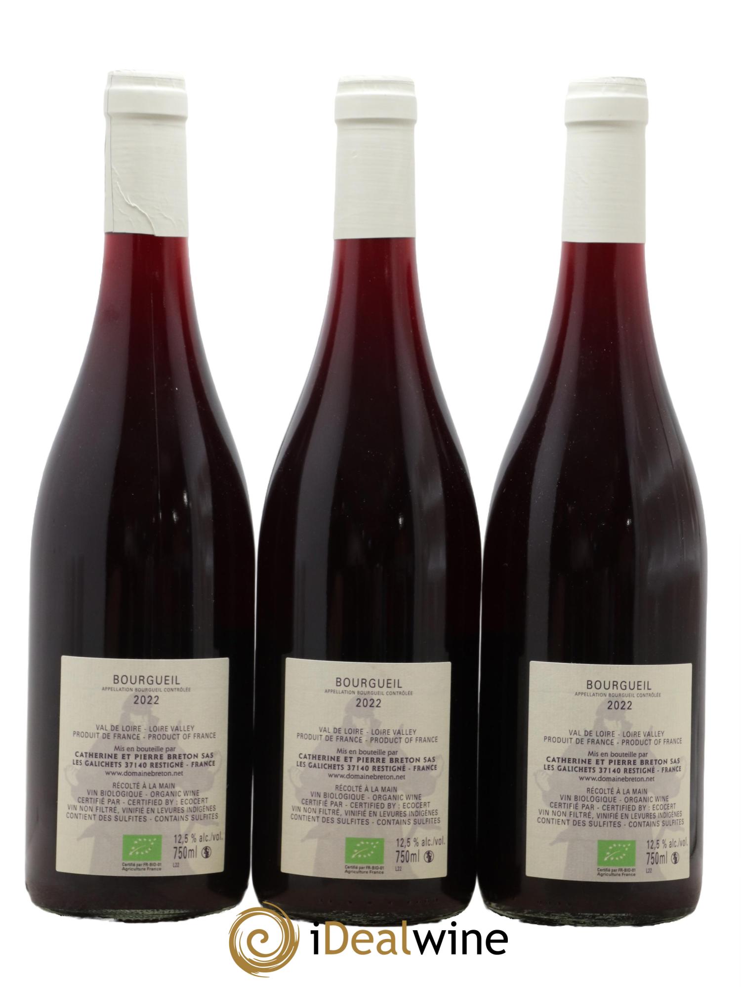 Bourgueil Avis de Vin Fort Catherine et Pierre Breton  2022 - Lotto di 3 bottiglie - 1