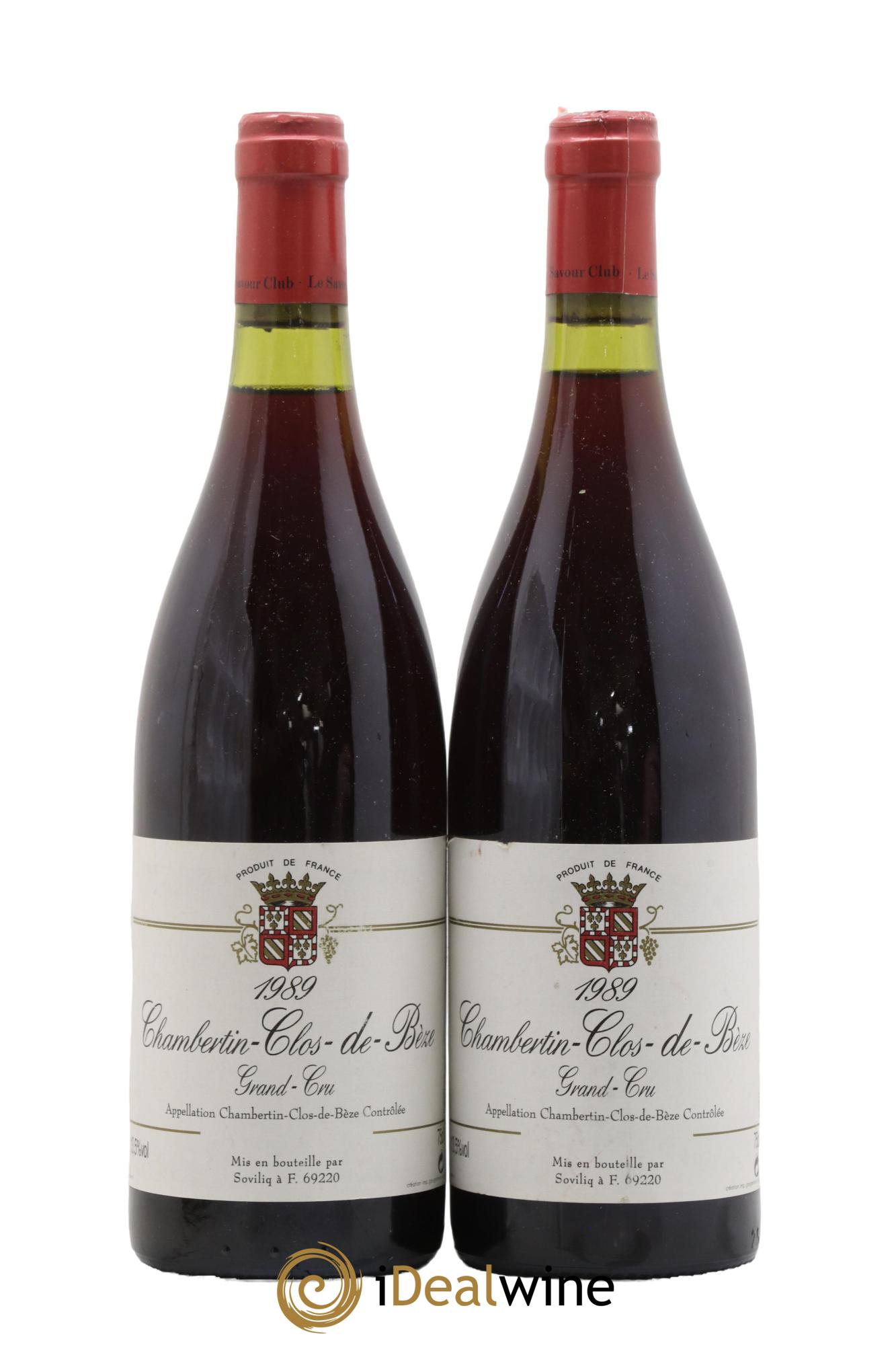 Chambertin Clos de Bèze Grand Cru Savour Club 1989 - Lot de 2 bouteilles - 0