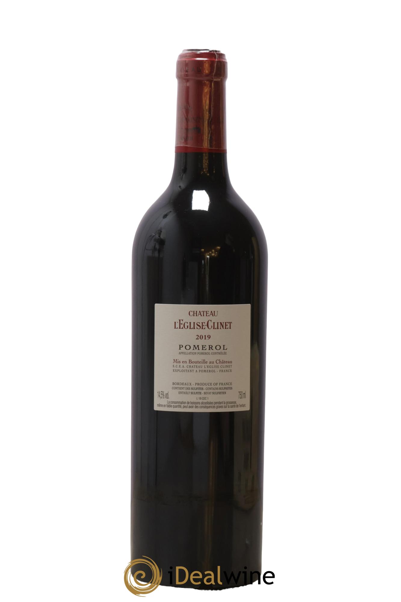Château l' Église Clinet 2019 - Lot of 1 bottle - 2