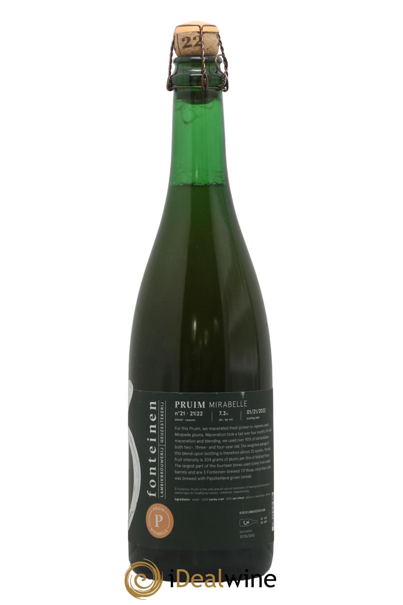 Bière 3 Fonteinen Mirabelle (season 21|22) Blend n° 21 - Lot of 1 bottle - 0