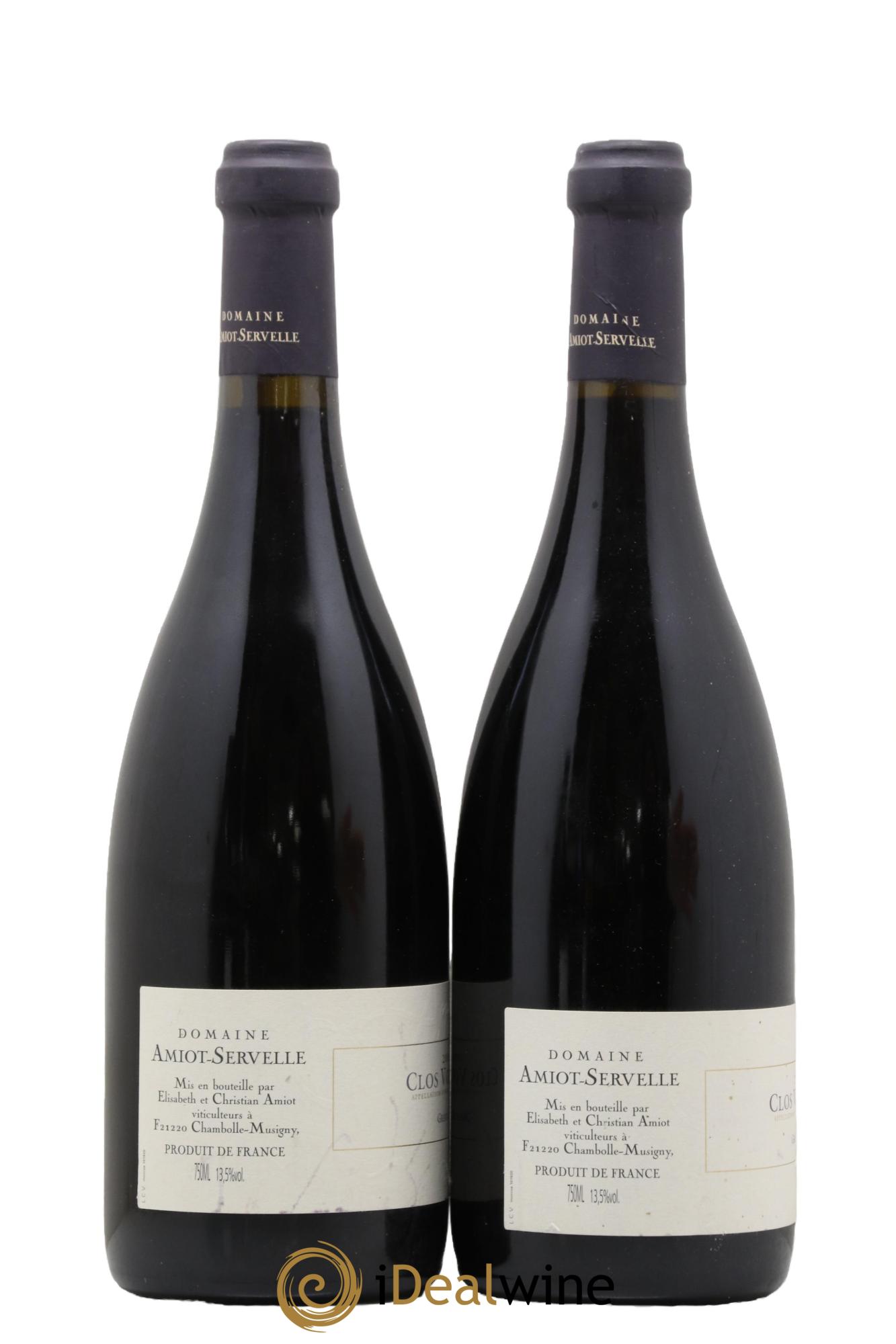 Clos de Vougeot Grand Cru Amiot-Servelle 2000 - Lot of 2 bottles - 1