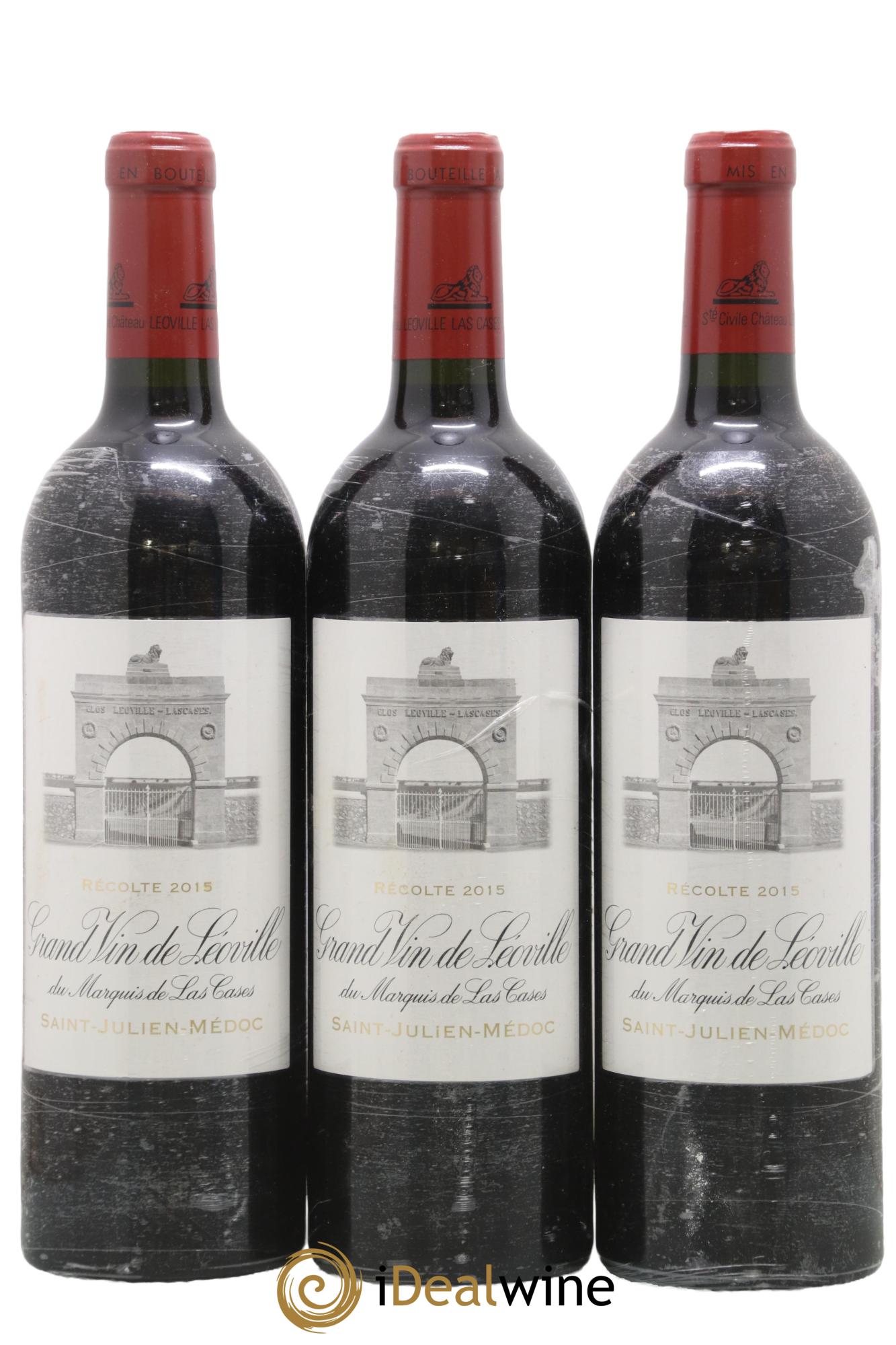 Château Léoville Las Cases 2ème Grand Cru Classé 2015 - Lot de 3 bouteilles - 0