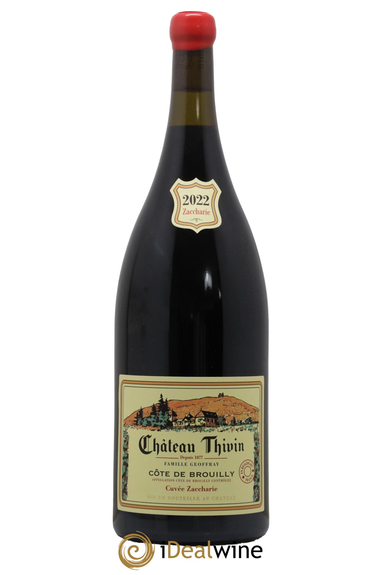 Côte de Brouilly Cuvée Zaccharie Château Thivin 2022 - Lot of 1 magnum - 0