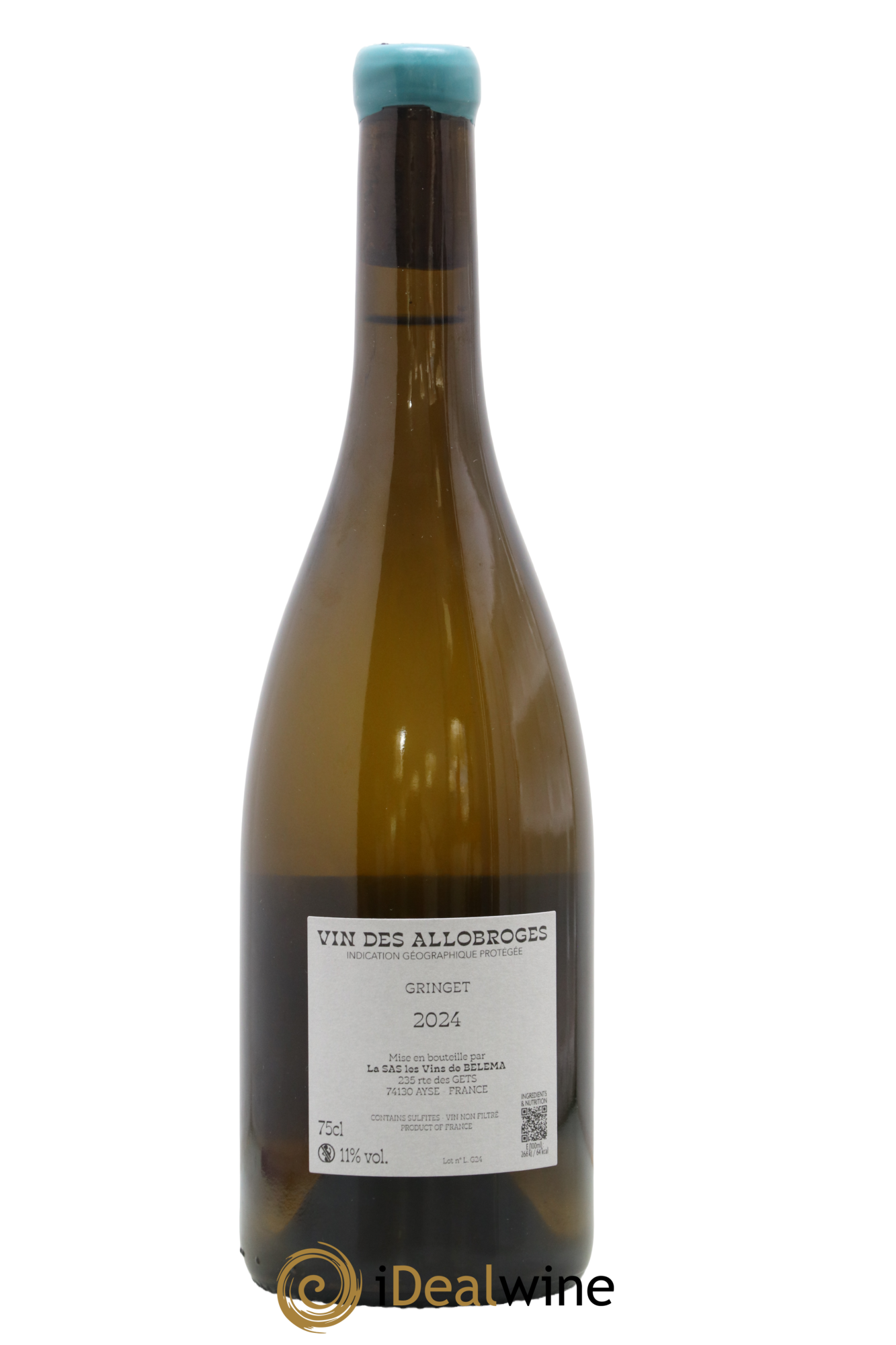 Vin des Allobroges Gringet Imago Domaine Belema 2024 - Lot de 1 bouteille - 1
