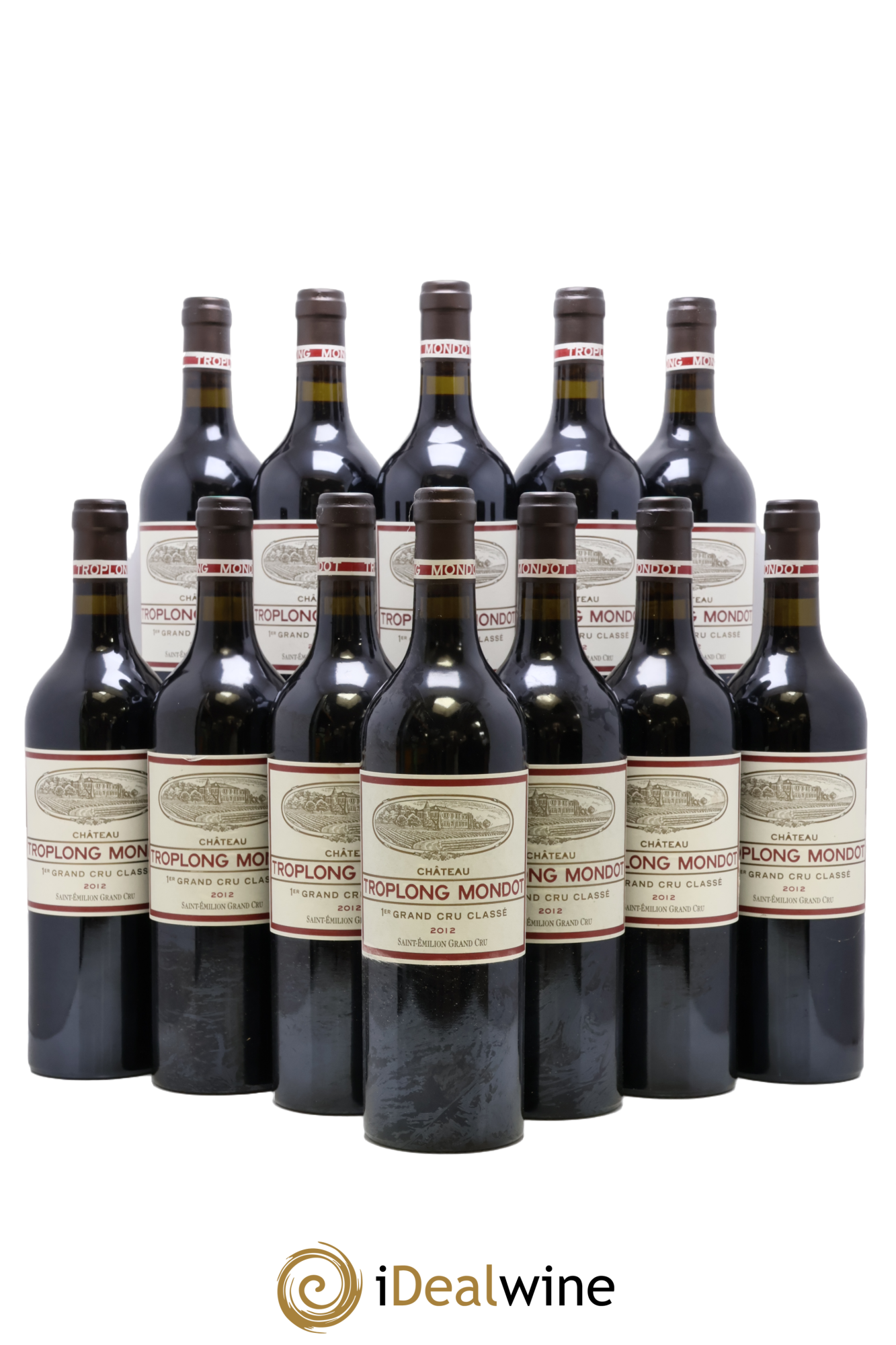 Château Troplong Mondot 1er Grand Cru Classé B 2012 - Posten von 12 Flaschen - 0