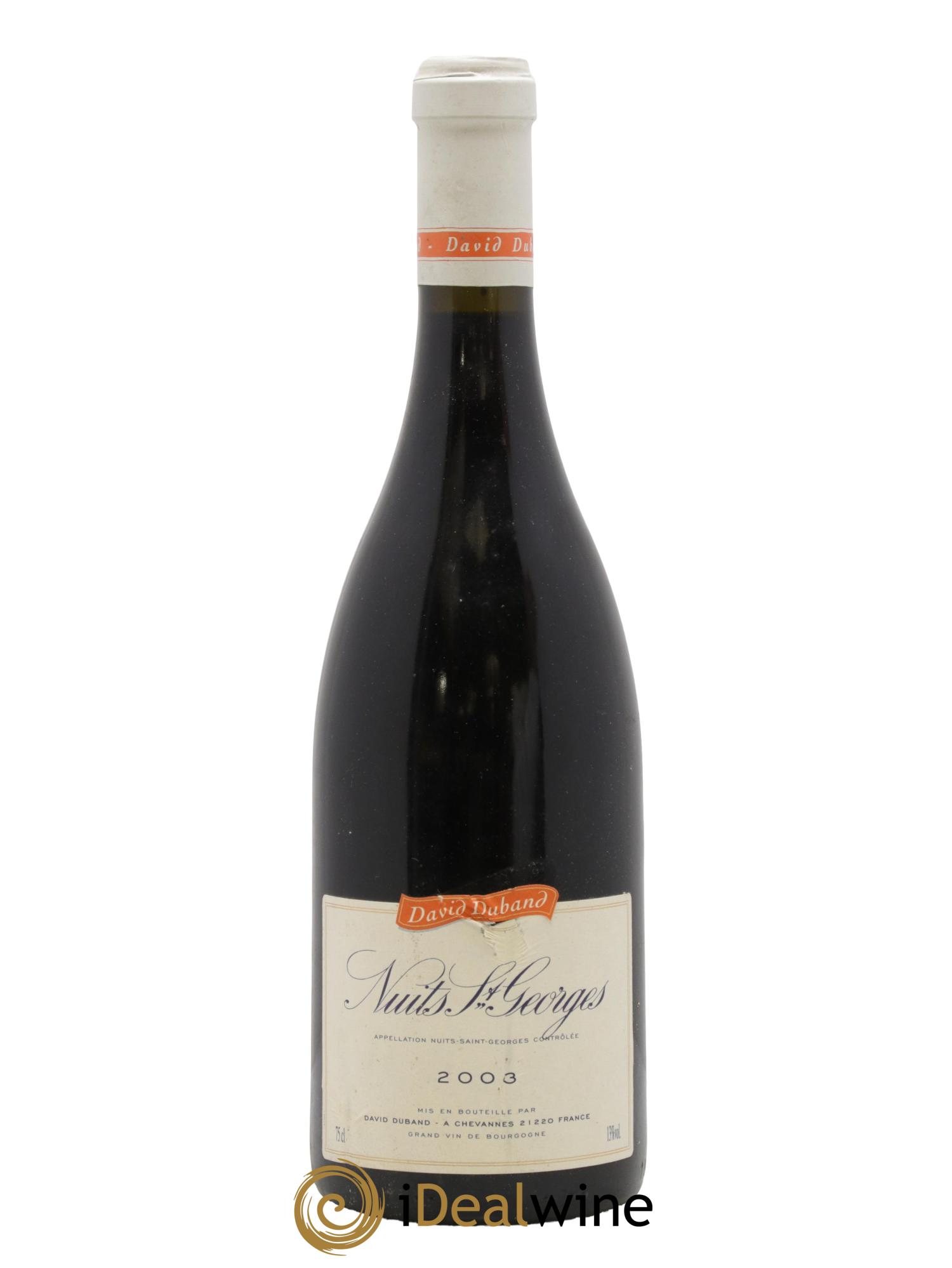 Nuits-Saint-Georges David Duband 2003 - Lot de 1 bouteille - 0