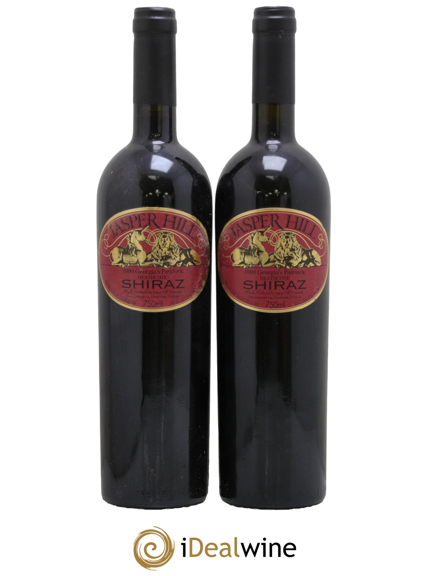 Australie Georgia's Paddock Shiraz Jasper Hill 1998 - Lot de 2 bouteilles - 0