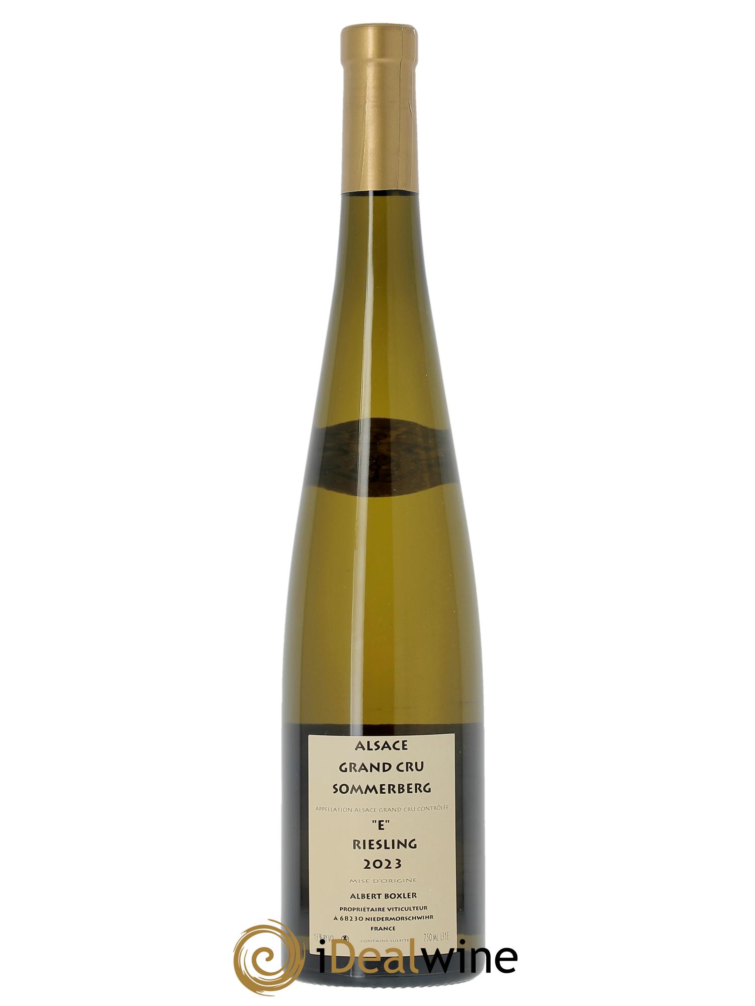 Alsace Riesling Grand Cru Sommerberg Eckberg Albert Boxler 2023 - Lot de 1 bouteille - 1