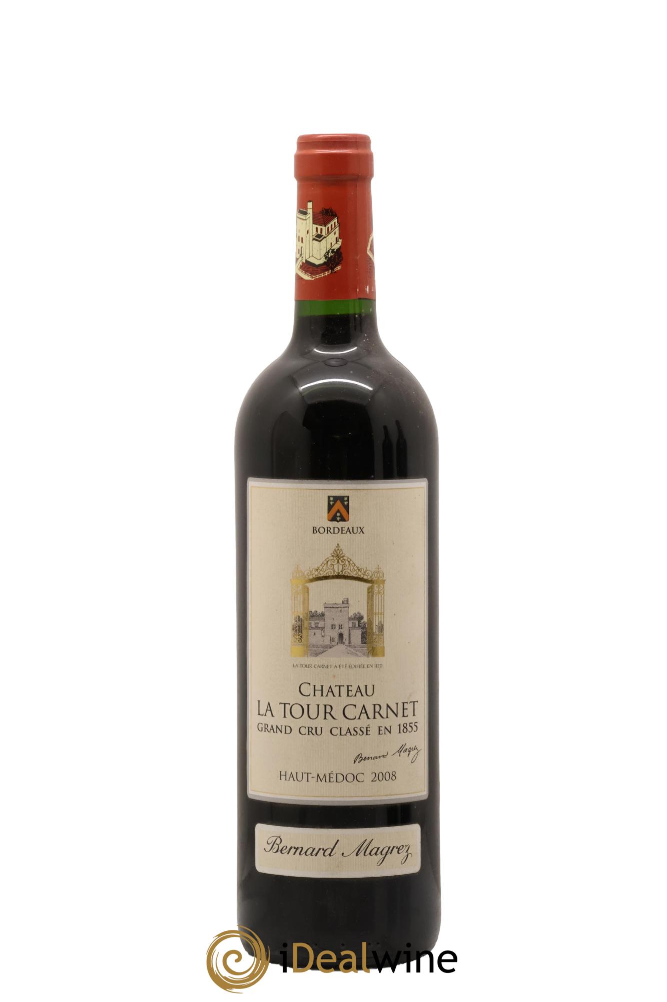 Château la Tour Carnet 4ème Grand Cru Classé 2008 - Posten von 1 Flasche - 0