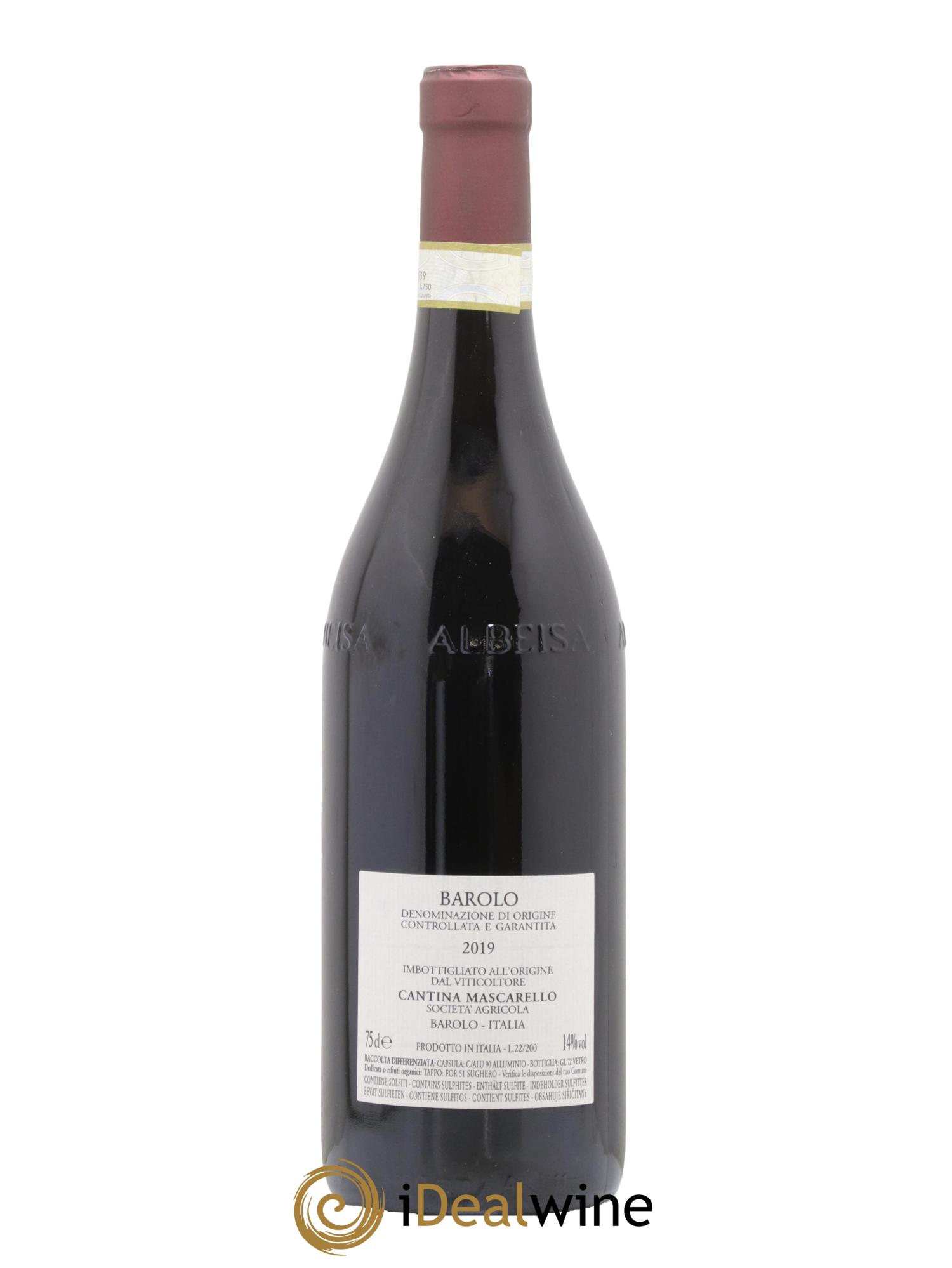 Barolo DOCG Bartolo Mascarello 2019 - Lot de 1 bouteille - 1