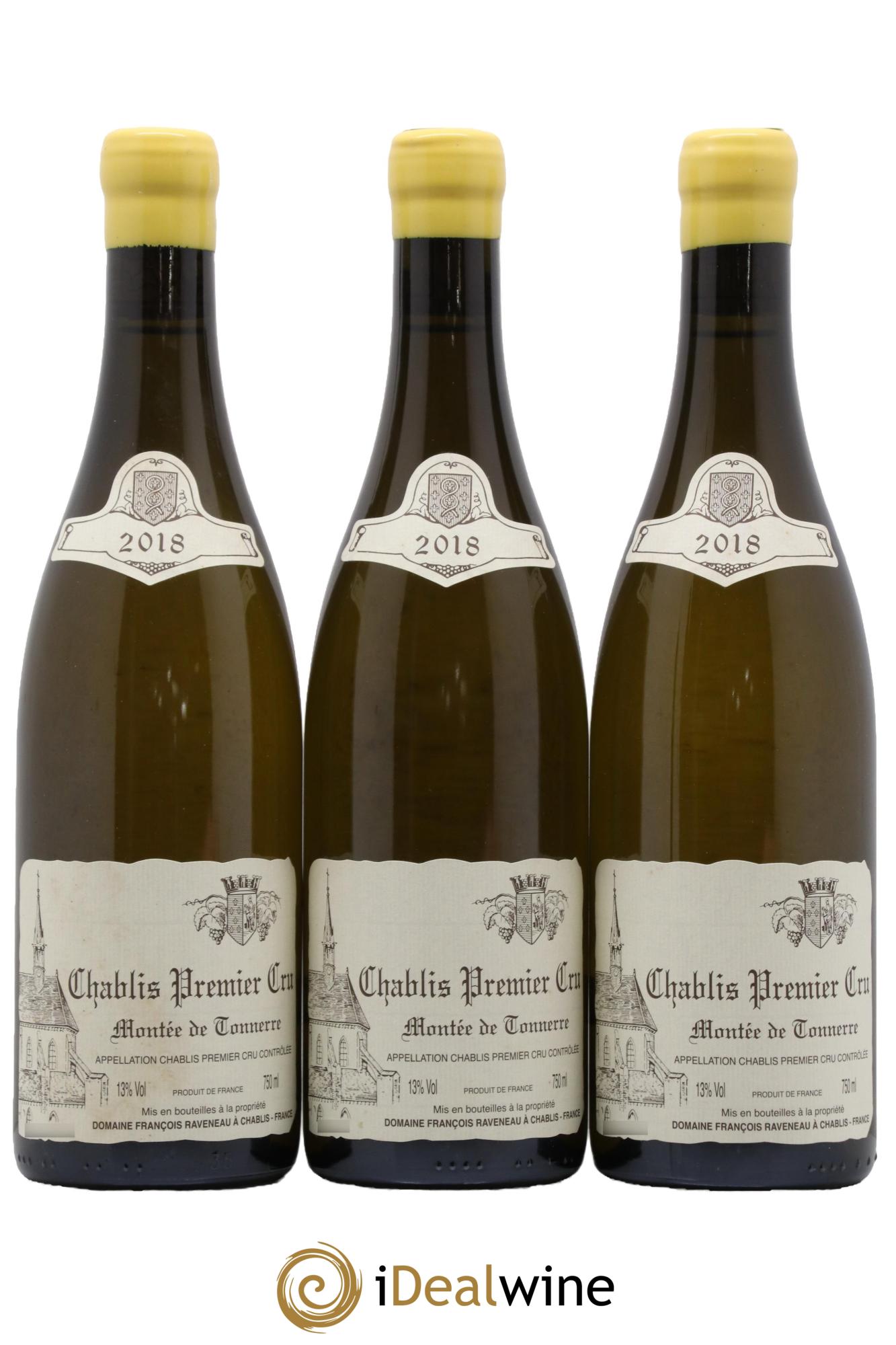 Chablis 1er Cru Montée de Tonnerre Raveneau (Domaine) 2018 - Lot de 3 bouteilles - 0
