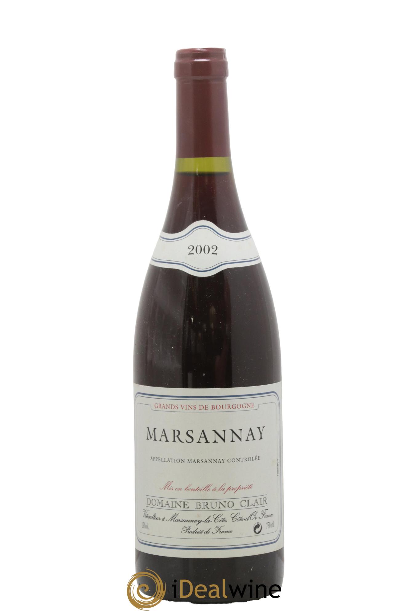 Marsannay Bruno Clair (Domaine) 2002 - Posten von 1 Flasche - 0