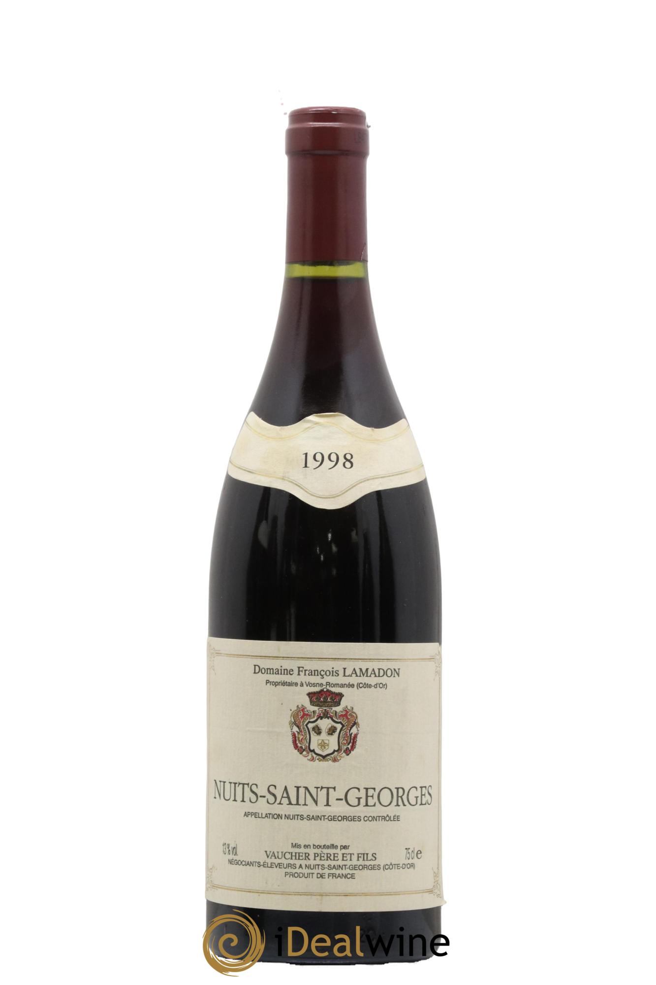 Nuits-Saint-Georges Domaine François Lamadon 1998 - Lot de 1 bouteille - 0