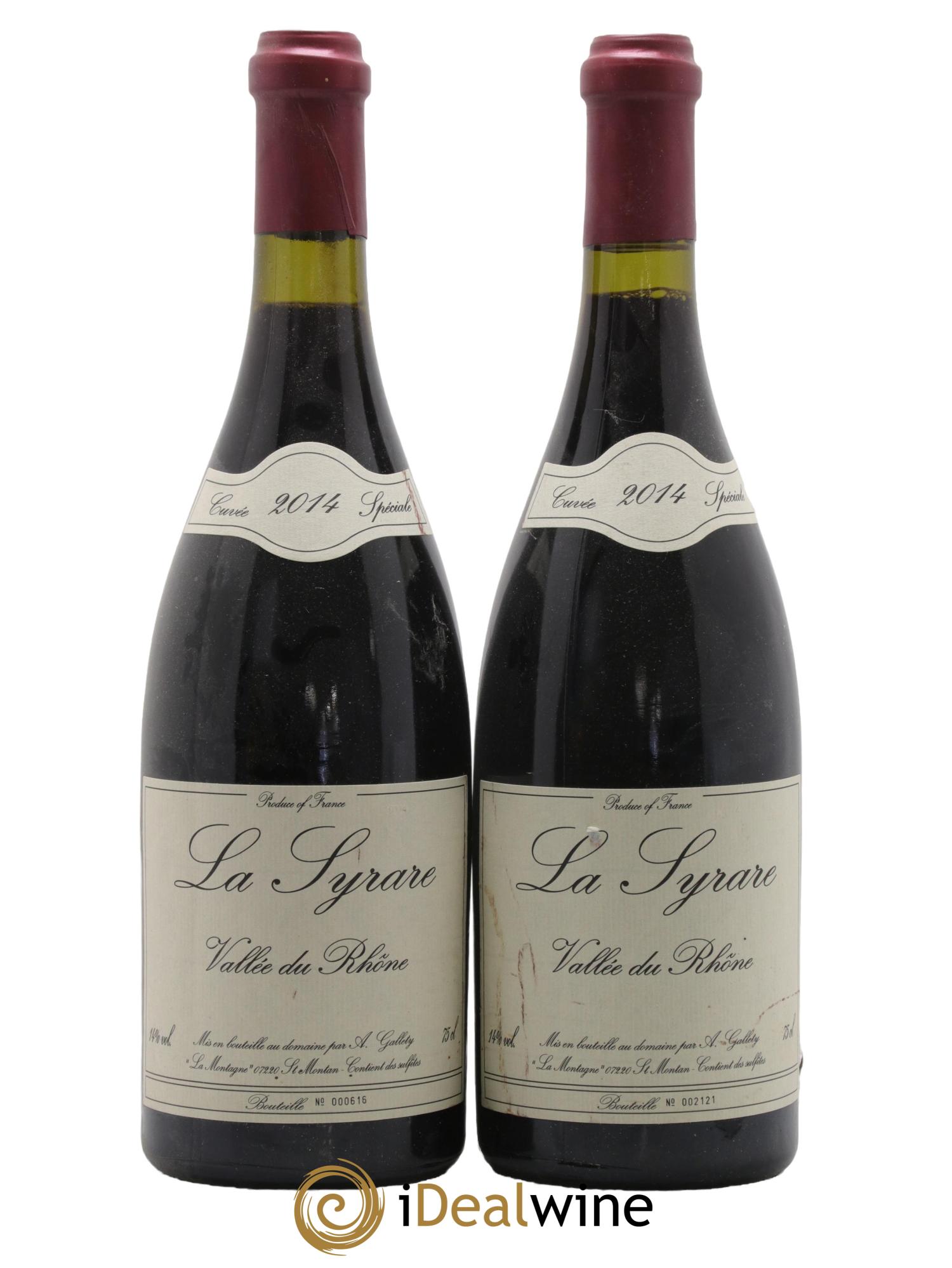 Côtes du Vivarais La Syrare Gallety (Domaine) 2014 - Lot de 2 bouteilles - 0