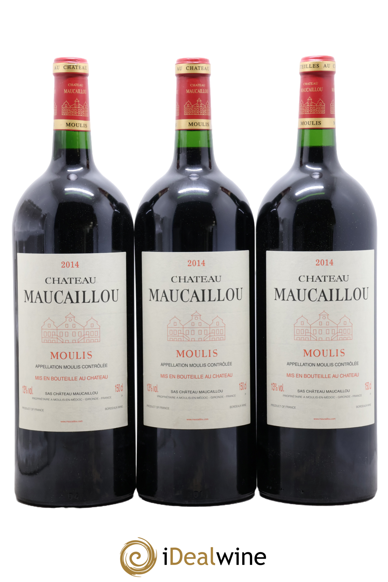 Château Maucaillou 2014 - Lot of 3 magnums - 0