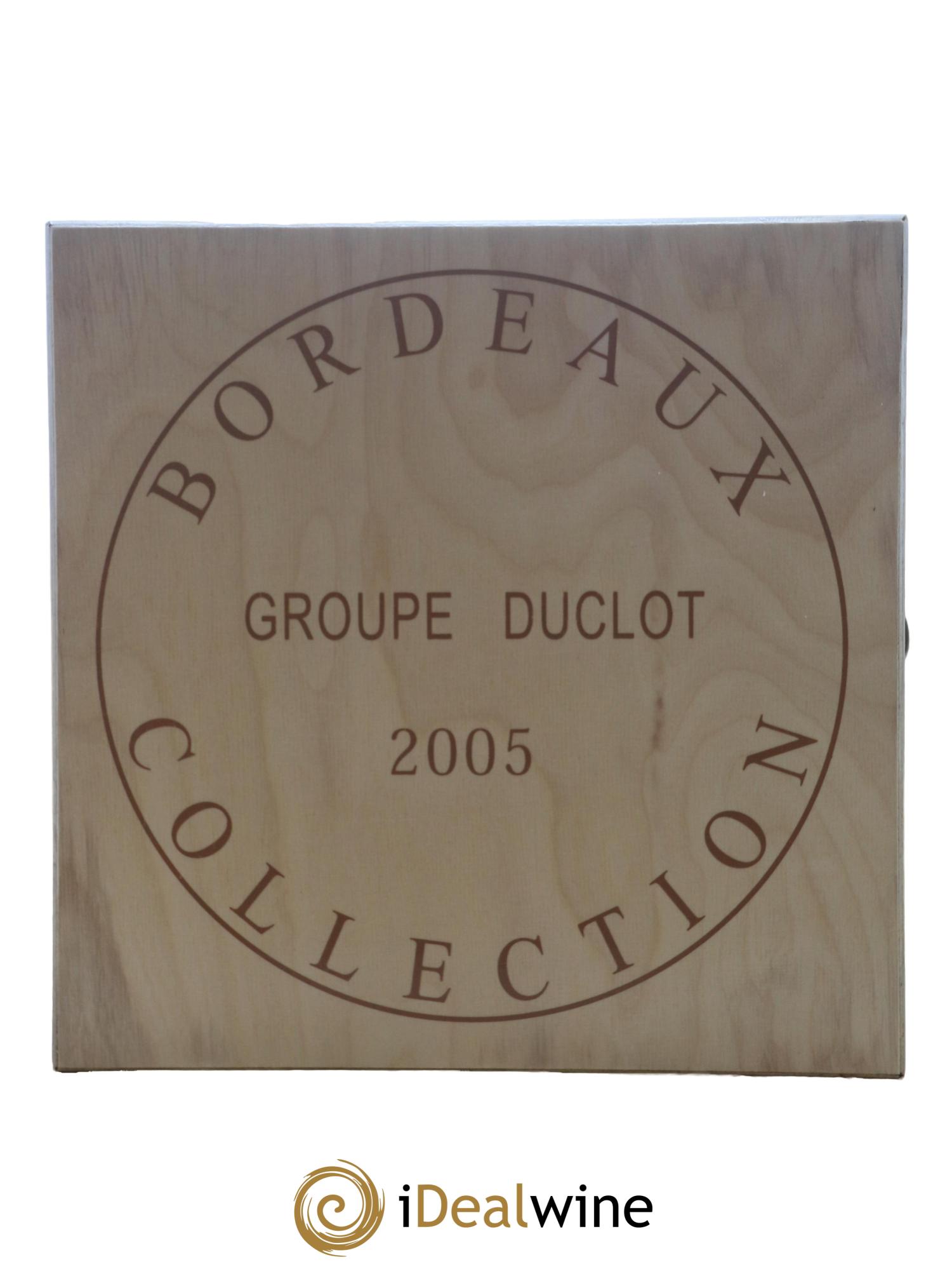Caisse Collection Duclot 2005 Mouton Lafite Margaux Mission Haut Brion Petrus Cheval Blanc Haut Brion Yquem Latour 2005 - Lotto di 9 bottiglie - 8