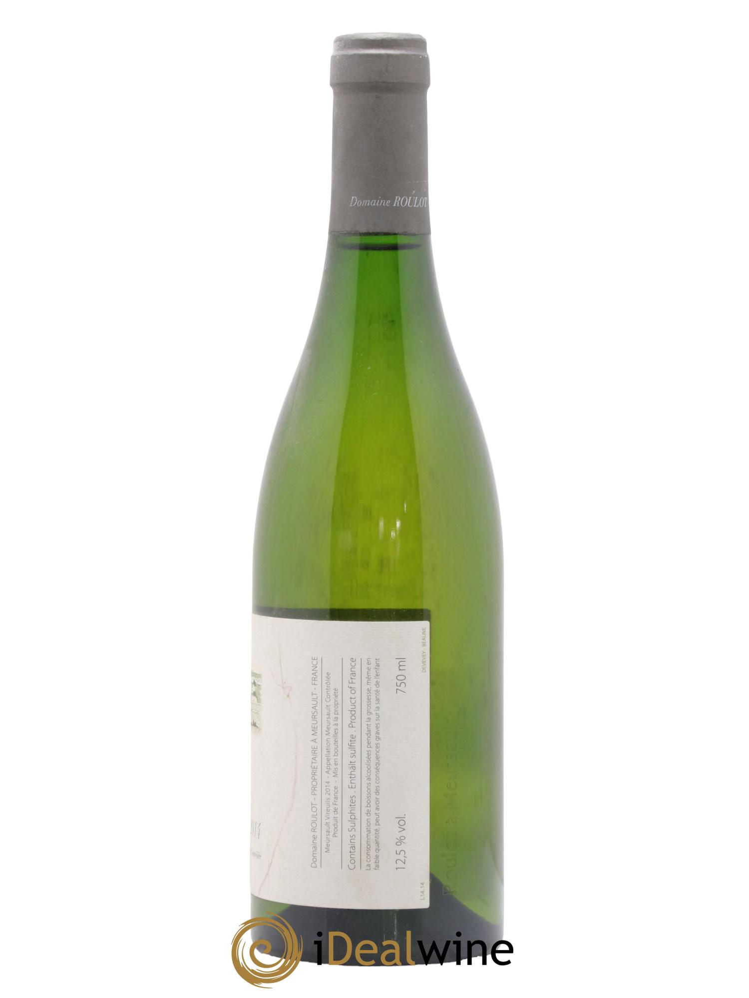 Meursault Les Vireuils Roulot (Domaine) 2014 - Lot de 1 bouteille - 1