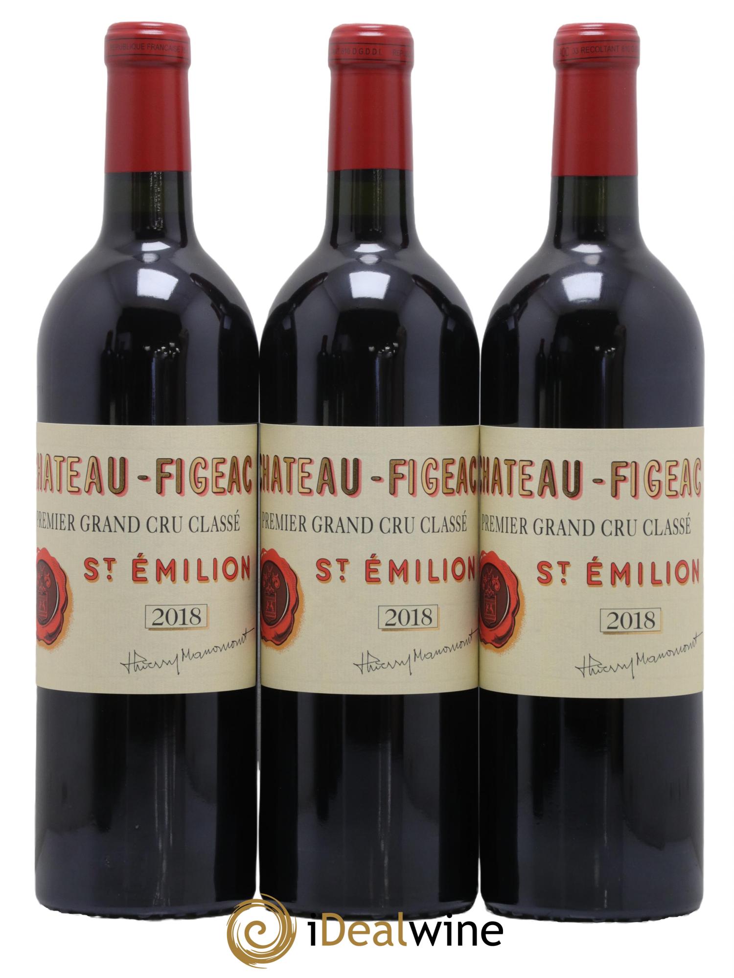 Château Figeac 1er Grand Cru Classé A 2018 - Lot of 6 bottles - 1