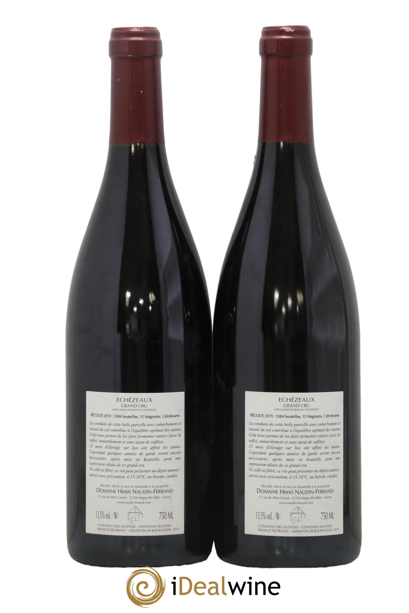 Echezeaux Grand Cru Naudin-Ferrand (Domaine) 2019 - Lot de 2 bouteilles - 1