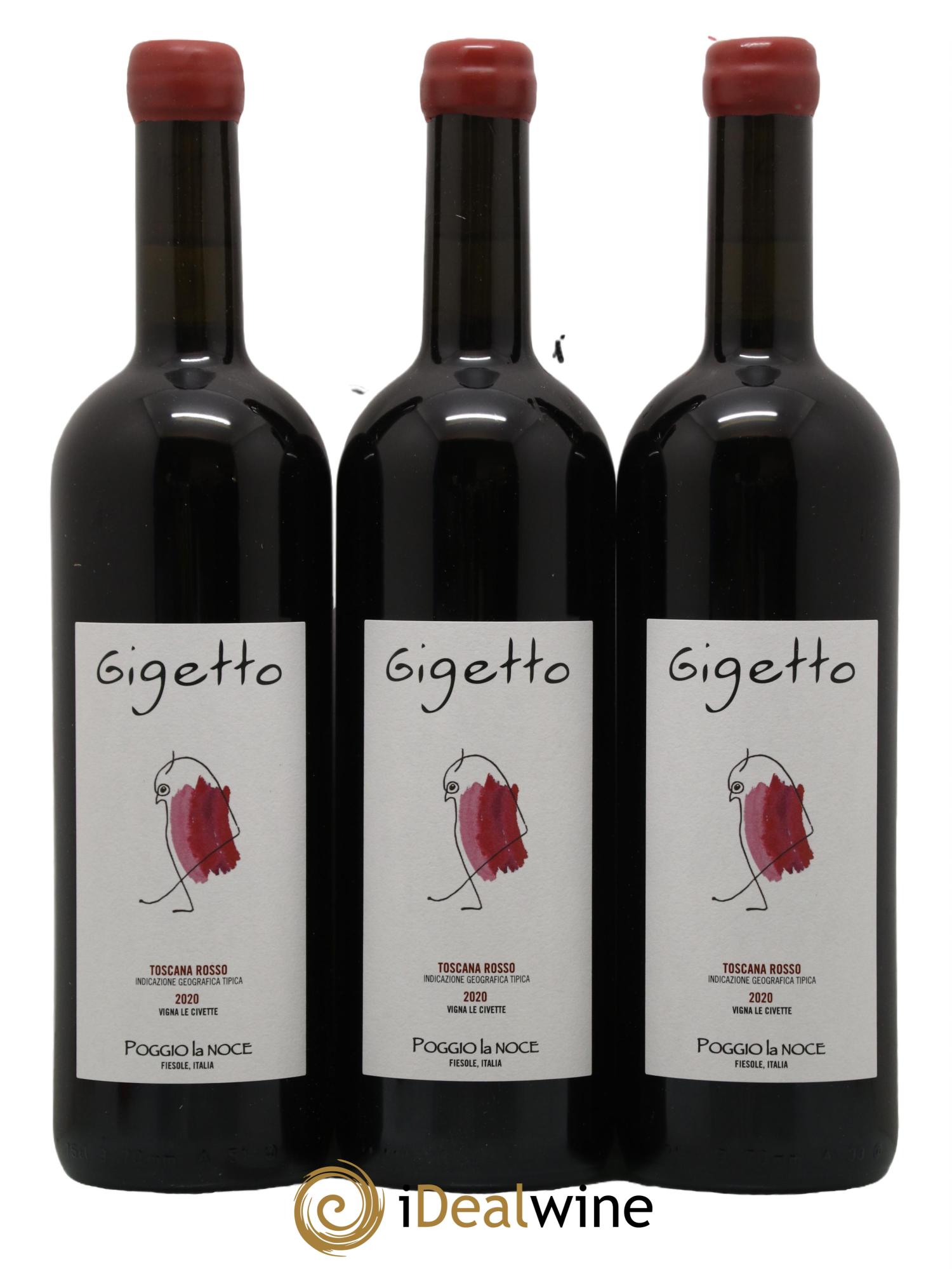 Italie Toscana La Noce Gigetto Poggio 2020 - Lot de 3 bouteilles - 0