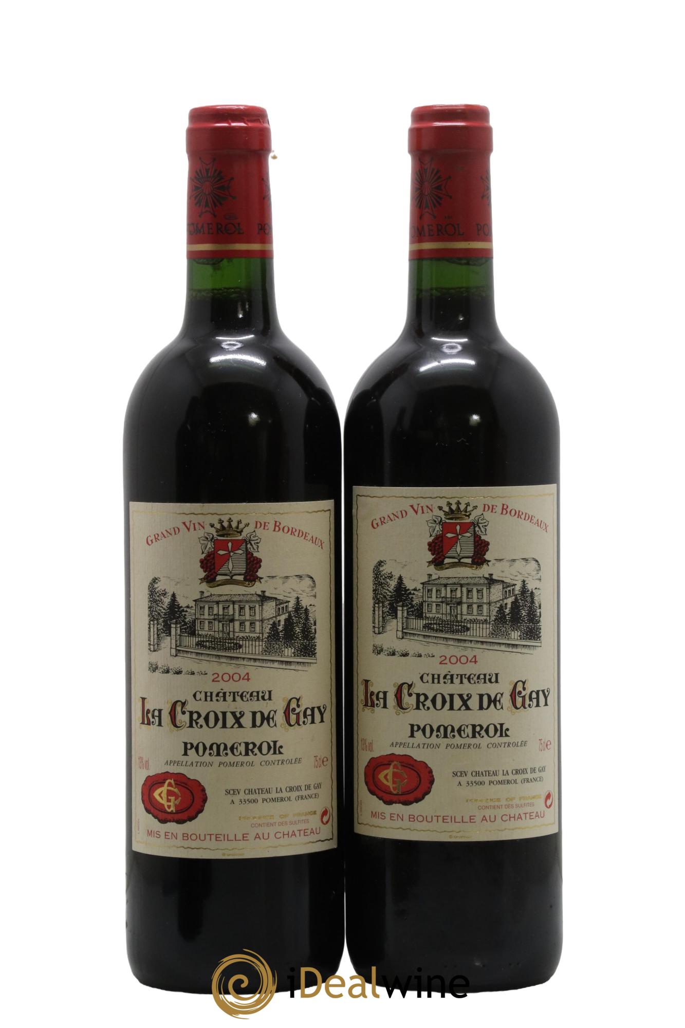 Château la Croix de Gay 2004 - Lot de 2 bouteilles - 0