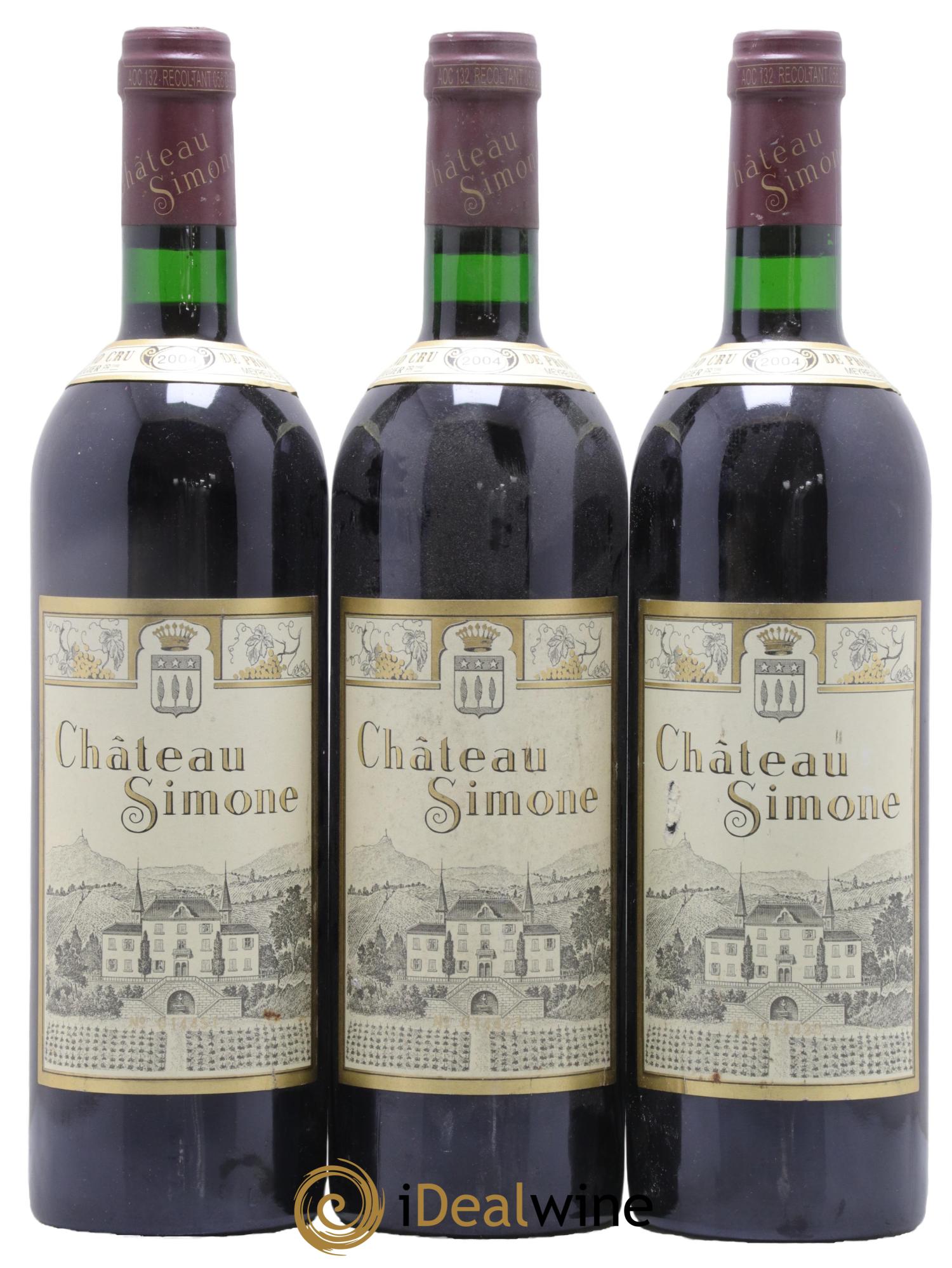 Palette Château Simone Famille Rougier 2004 - Lotto di 3 bottiglie - 0