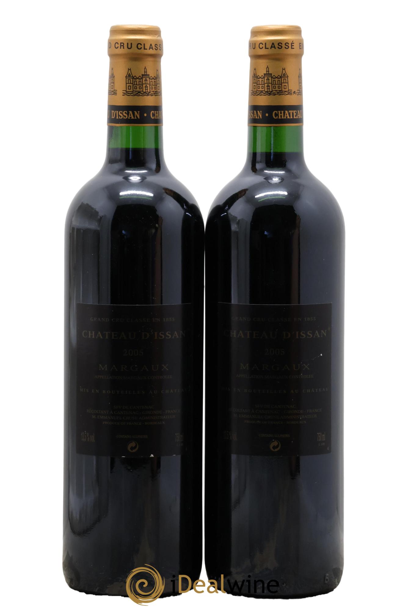 Château d'Issan 3ème Grand Cru Classé 2005 - Lot de 2 bouteilles - 1