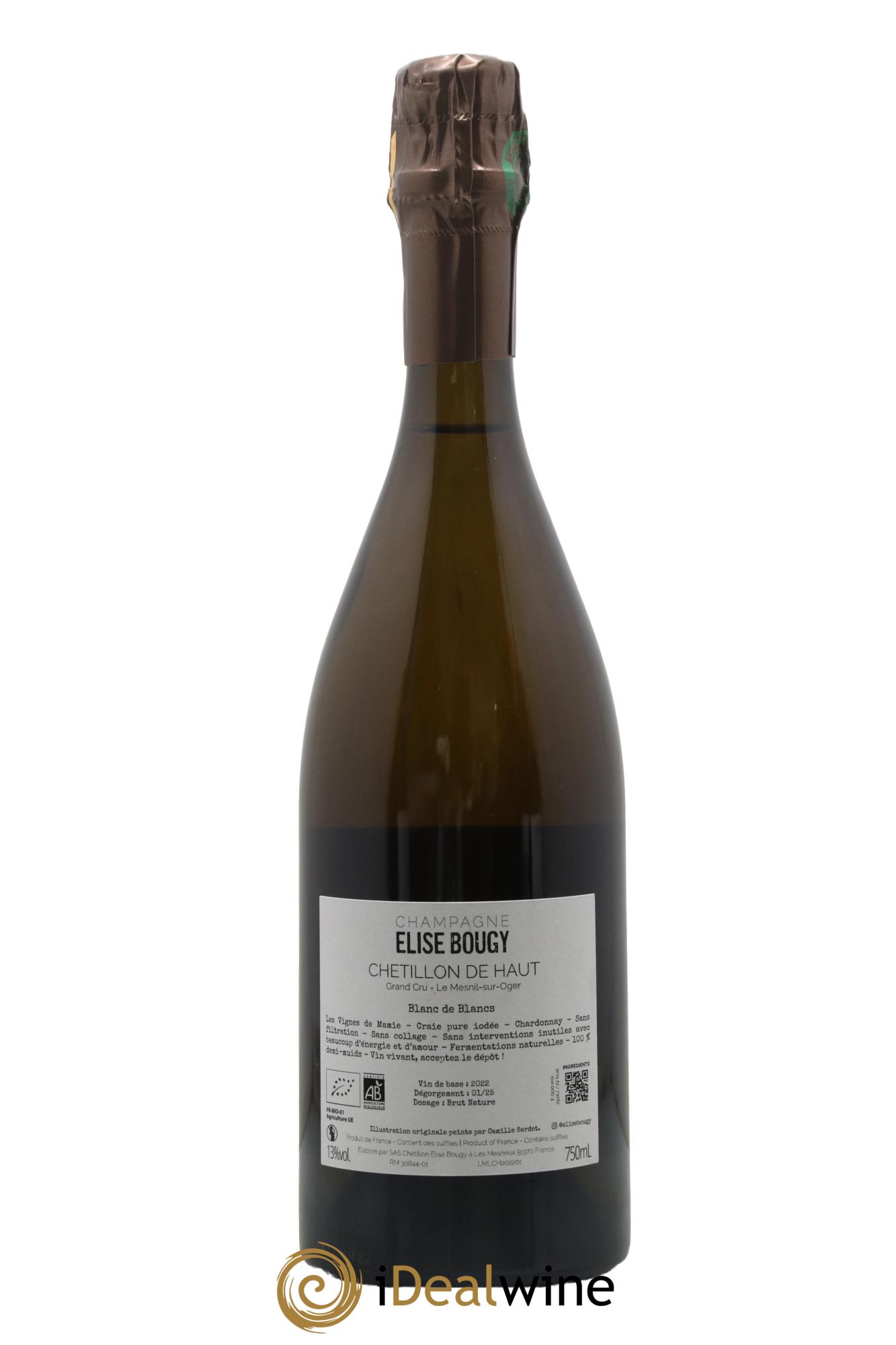 Chétillon de Haut Le Mesnil sur Oger Elise Bougy - Lot de 1 bouteille - 1