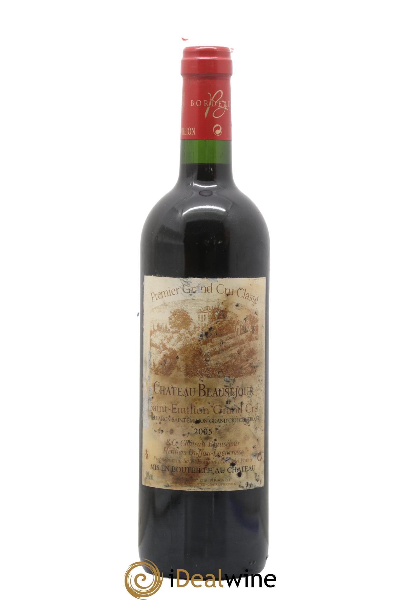 Château Beauséjour (Duffau-Lagarrosse) 1er Grand Cru Classé B 2005 - Lot de 1 bouteille - 0